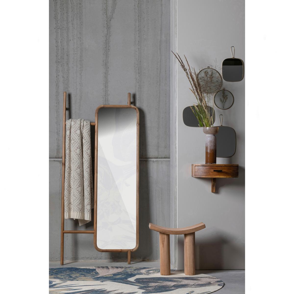 Hocker Japan Naturfarben B: 50 cm - Naturfarben, Design, Holz (50/45/25cm) - Livetastic