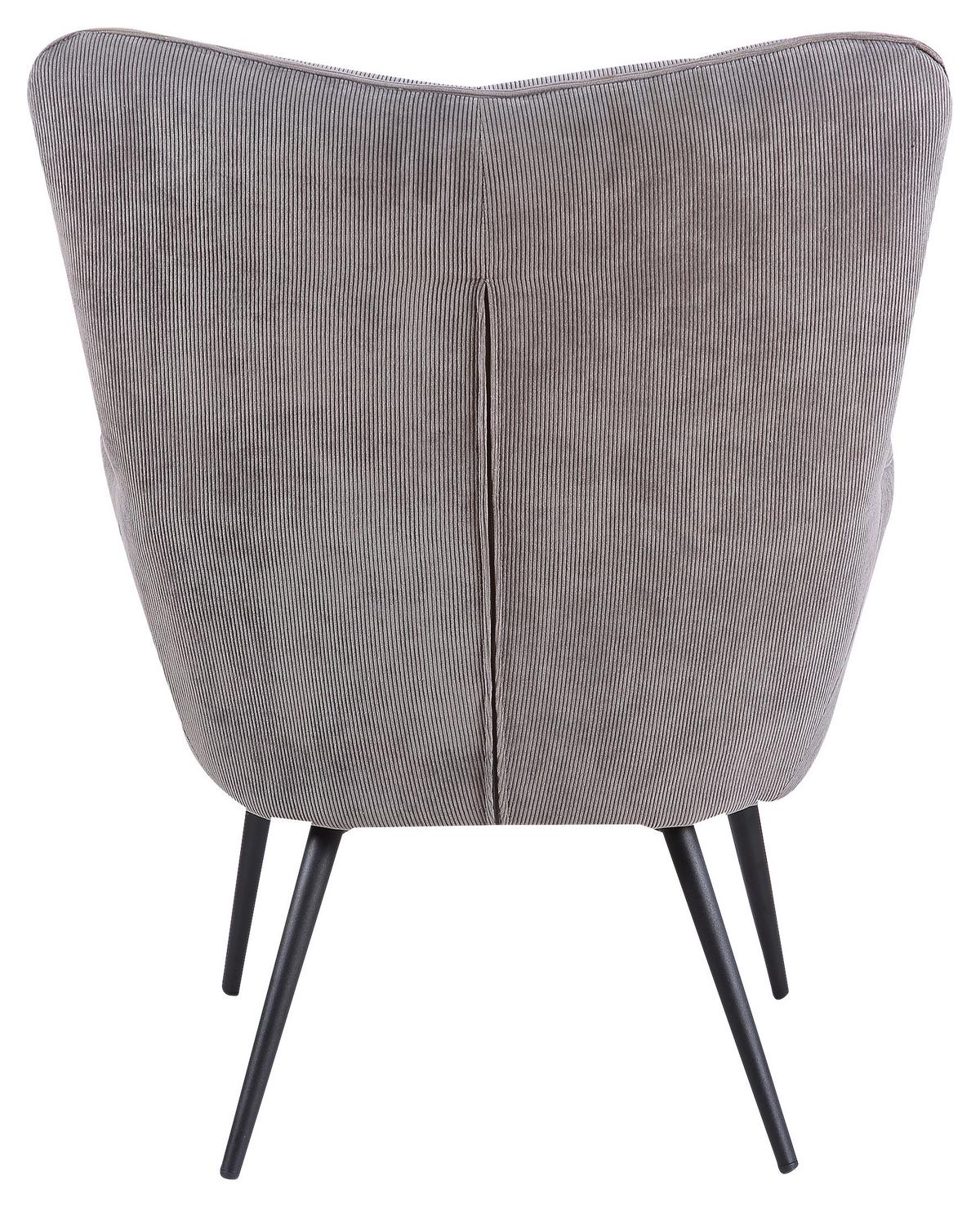 Polstersessel mit Armlehnen Uta Textil Grau/Schwarz - Schwarz/Grau, MODERN, Holzwerkstoff/Textil (72/97/80cm) - MID.YOU