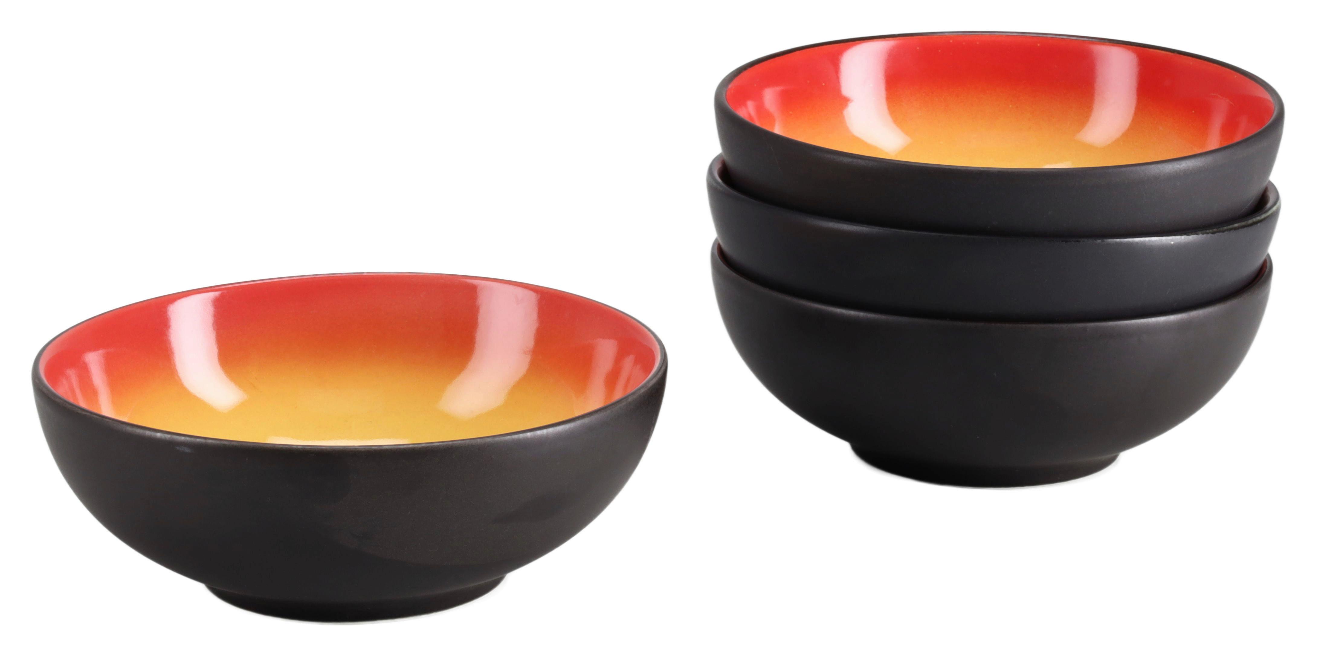 SADA MÍS 24927 HOT RED SMOOTHIE BOWL - čierna/svetložltá, Trend, keramika (16,5/6cm) - Creatable
