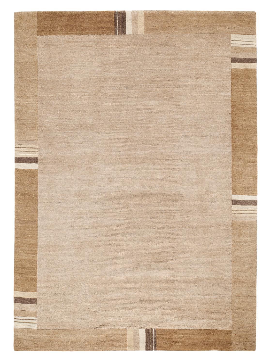 Orientalischer Webteppich Hellbraun 50x160 cm - Hellbraun, Basics, Textil (90/160cm) - Cazaris