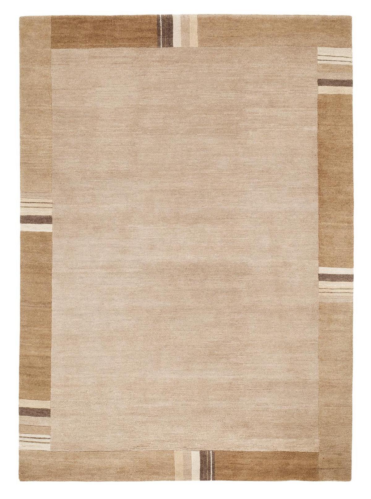 Orientalischer Webteppich Hellbraun 70 X 140 cm - Hellbraun, Basics, Textil (70/140cm) - Cazaris