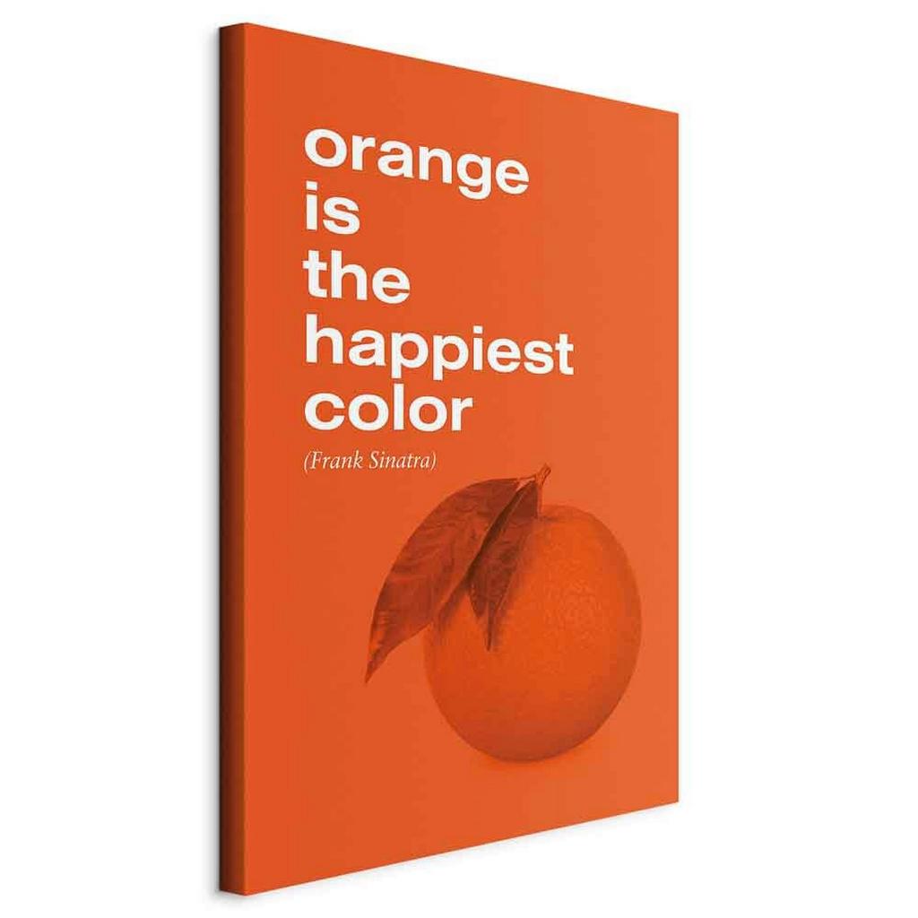 LEINWANDBILD Orange Weiß B: 40 cm