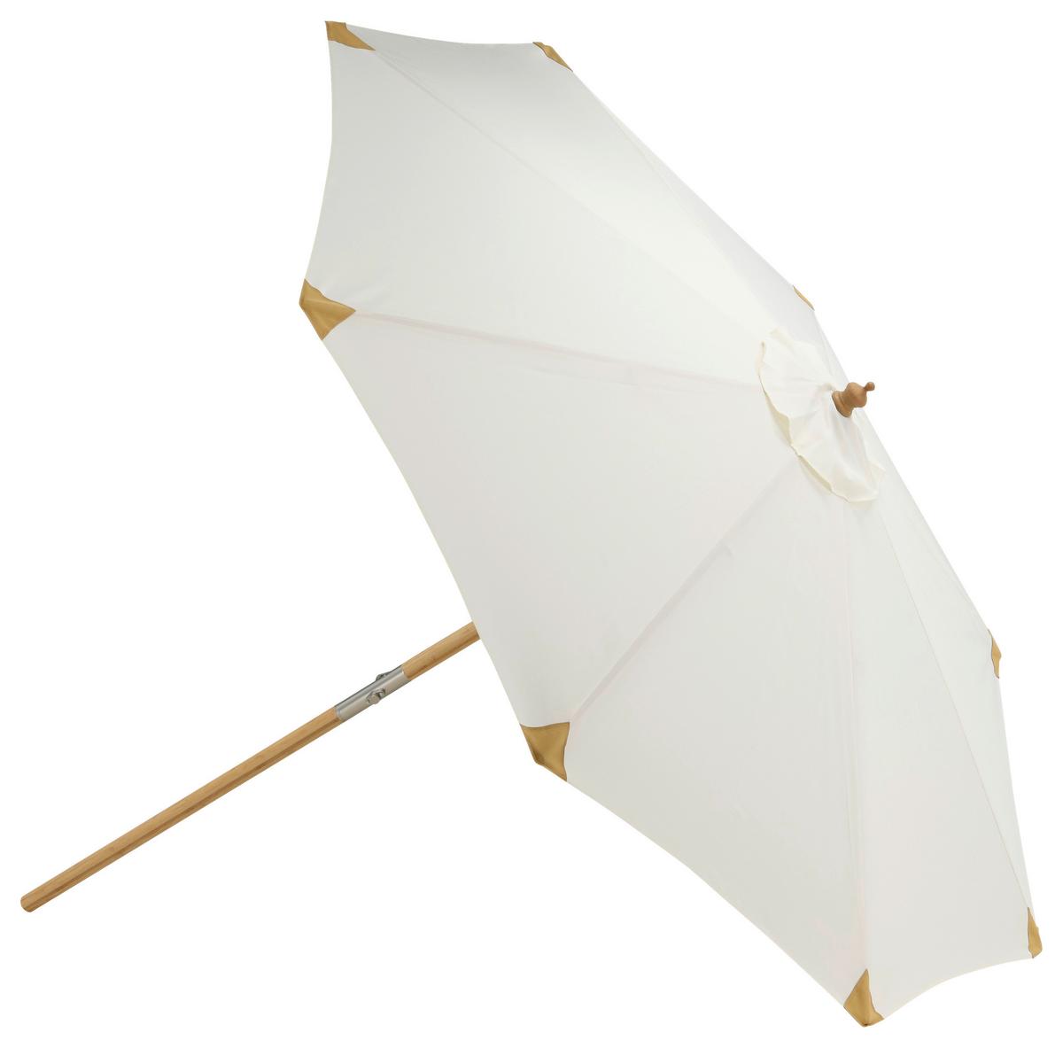 Sonnenschirm L/b: 270x250 Cm Weiß - Weiß, KONVENTIONELL (270/250cm) - Gardenson