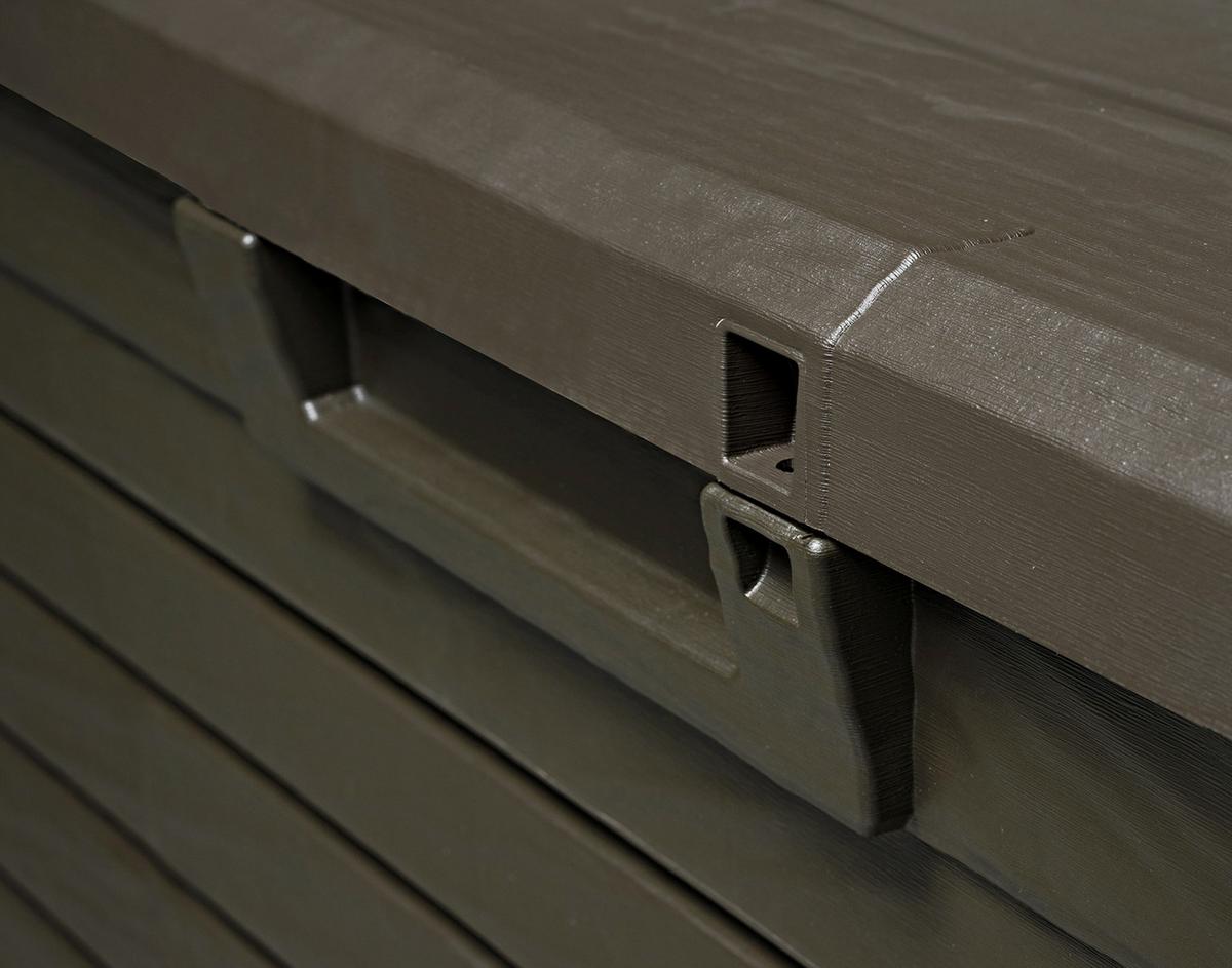 Kissenbox Wasserdicht Woody 148x60x72 cm, 550 L Braun - Braun, MODERN, Kunststoff (148/60/72cm)