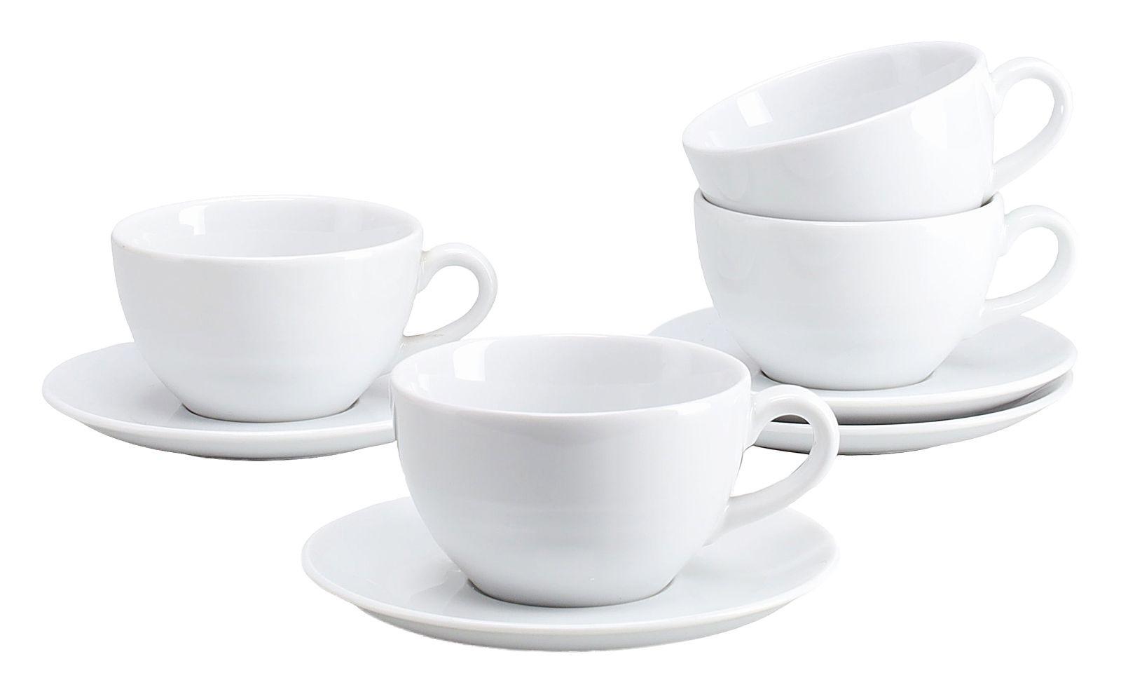 Tassenset Bistrot Weiß, 280 Ml