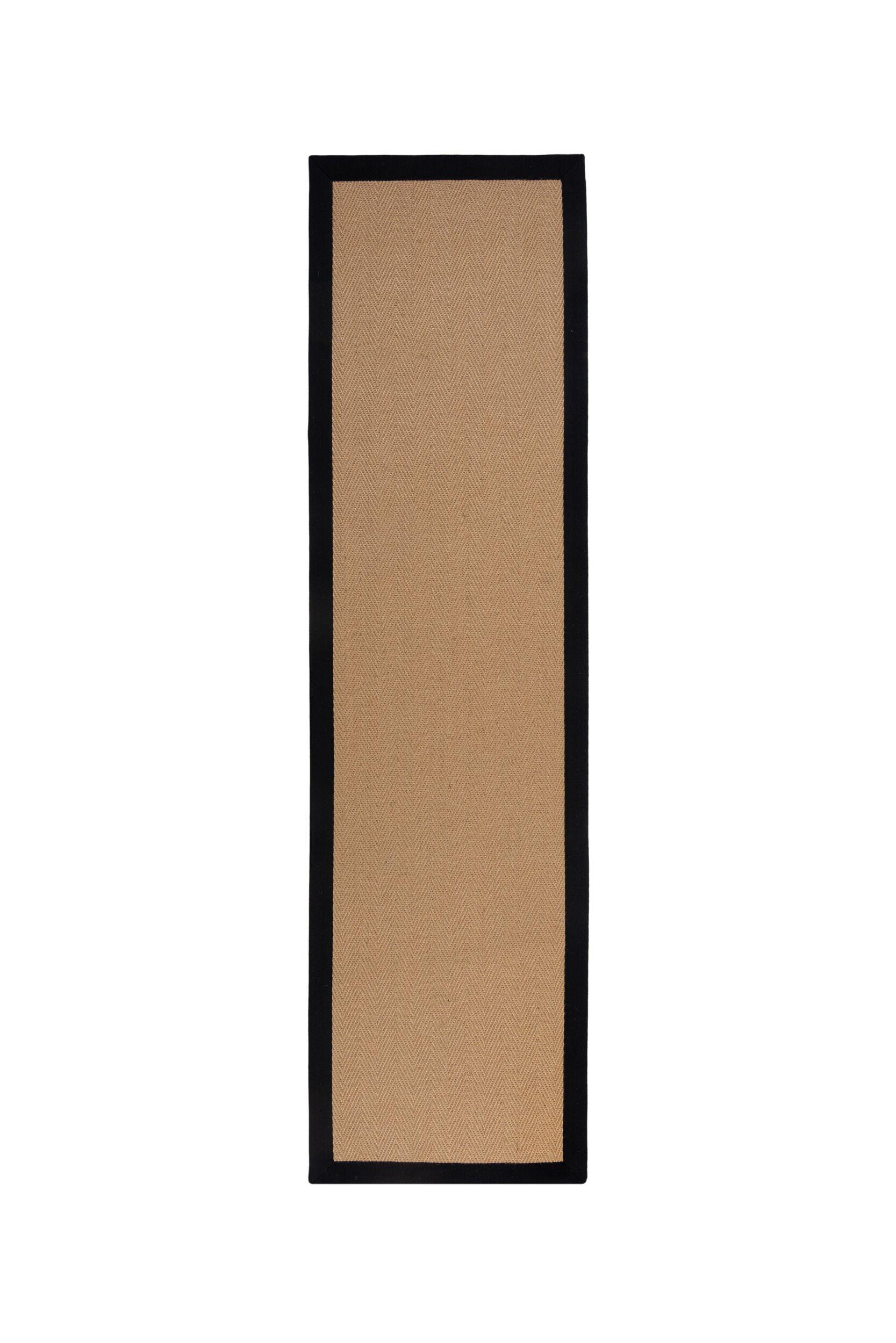 Läufer Kira - Schwarz, KONVENTIONELL, Textil (60/230cm)