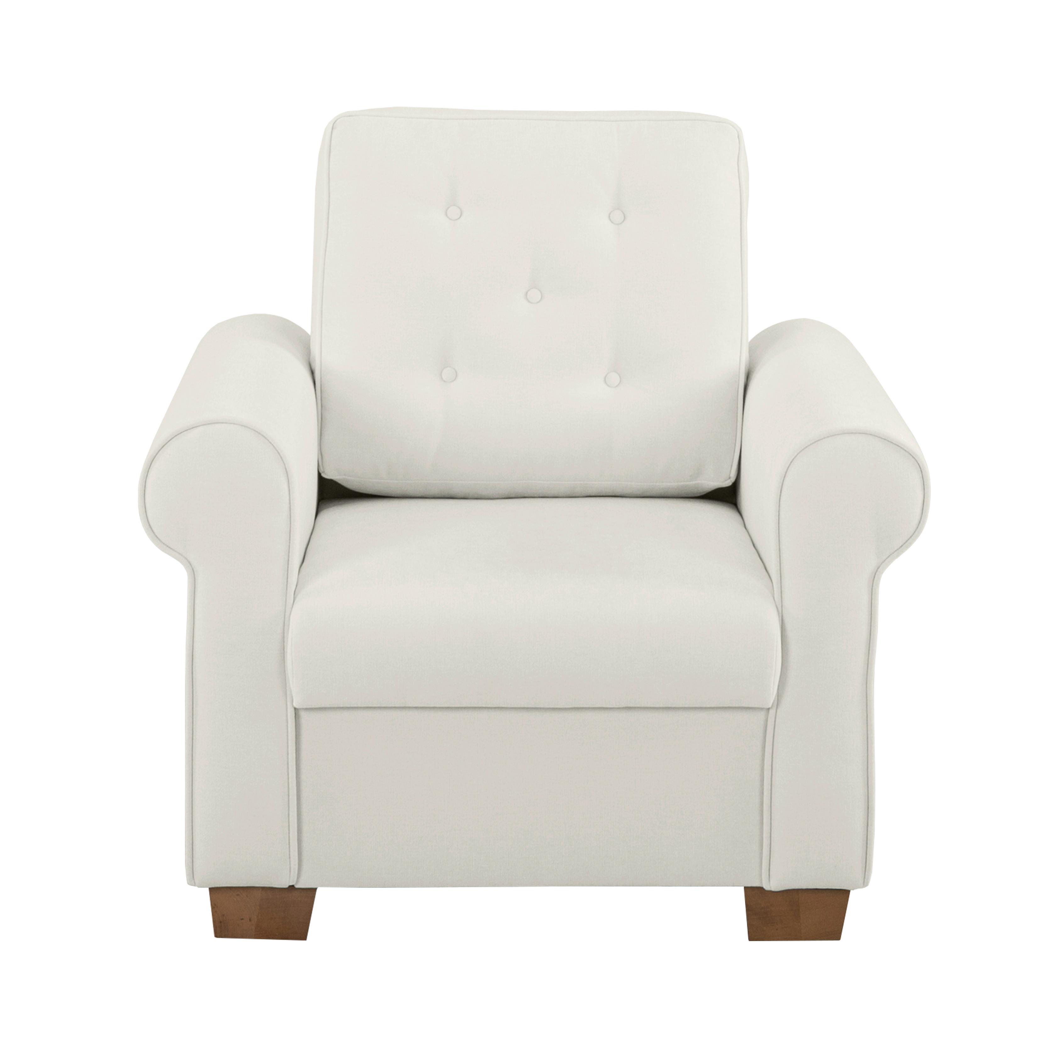 Sessel Arles, Hellgrau 80 B: 93 Cm - Buchefarben/Hellgrau, Design, Textil (93/89/82cm) - MID.YOU