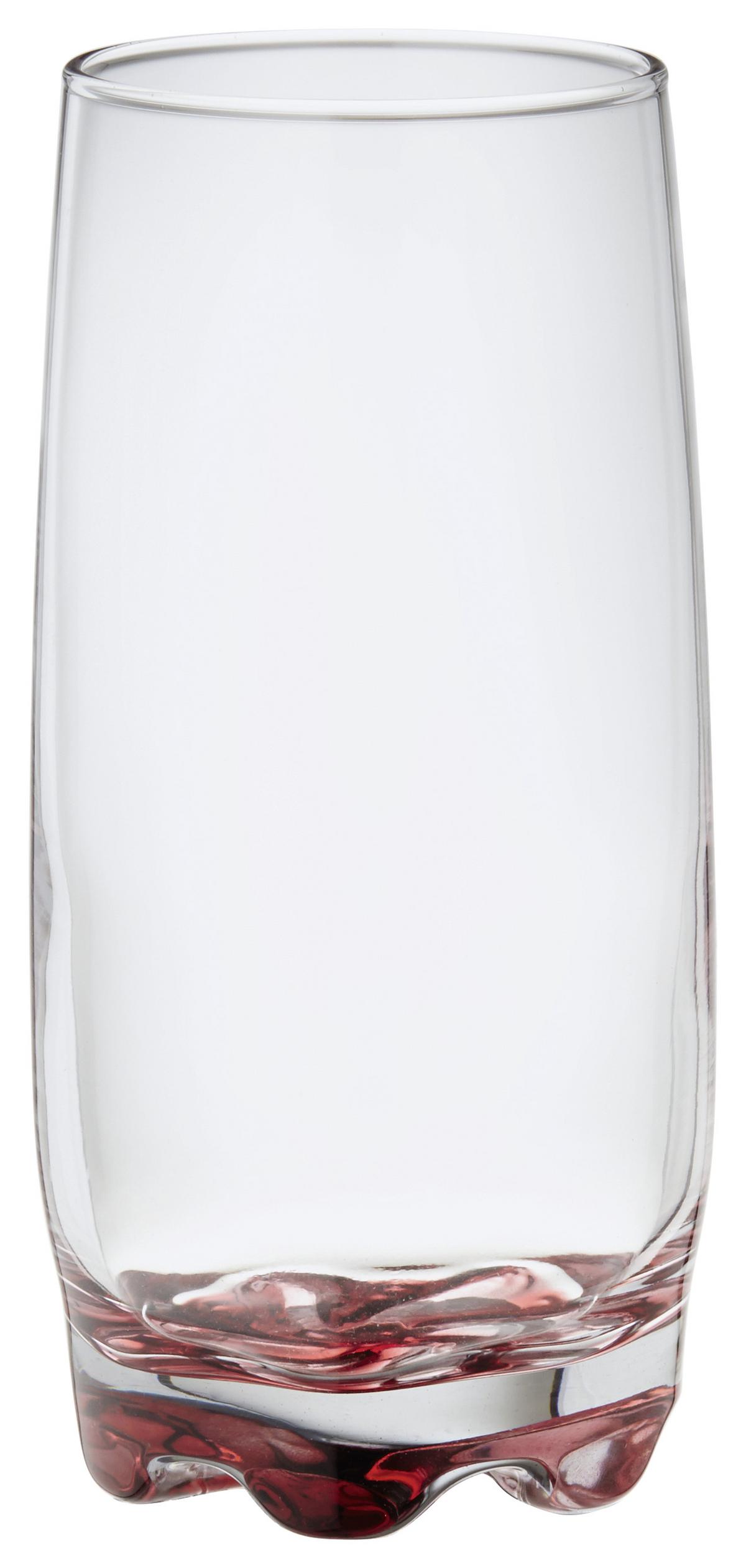 Longdrinkglas Alison 6er-Set, Je ca. 300 ml - Blau/Gelb, KONVENTIONELL, Glas (390ml) - Ondega