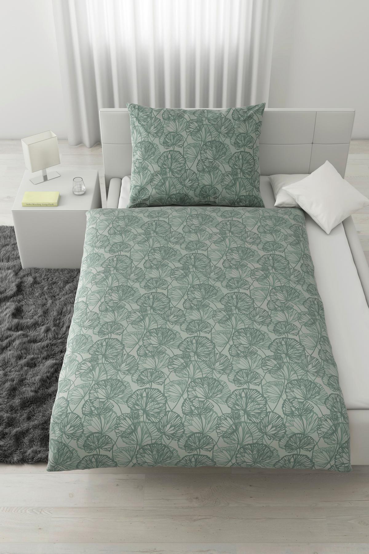 Povlečení Ethens, 70/90 140/200cm - zelená, textil (140/200cm) - Modern Living