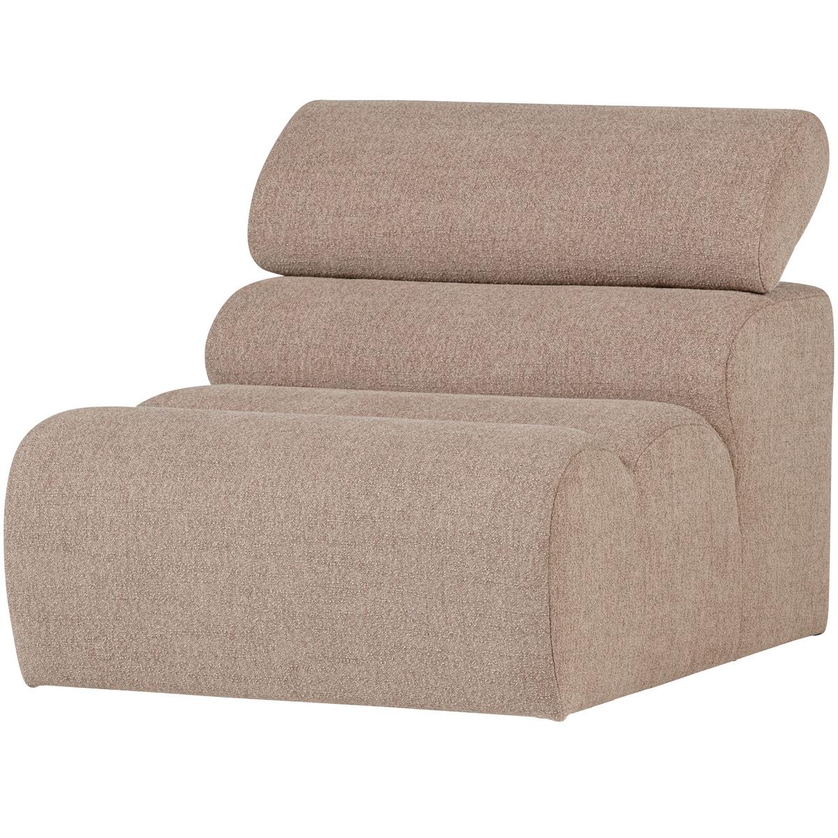 Sofaelement Novi Taupe B: 82cm - Taupe/Schwarz, Design, Textil (82/86/113cm) - Livetastic