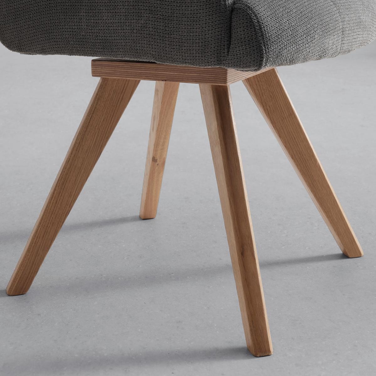 ŽIDLE S PODRUČKAMI DIONA - šedá, Moderní, dřevo/textil (57/89/66cm) - Mömax