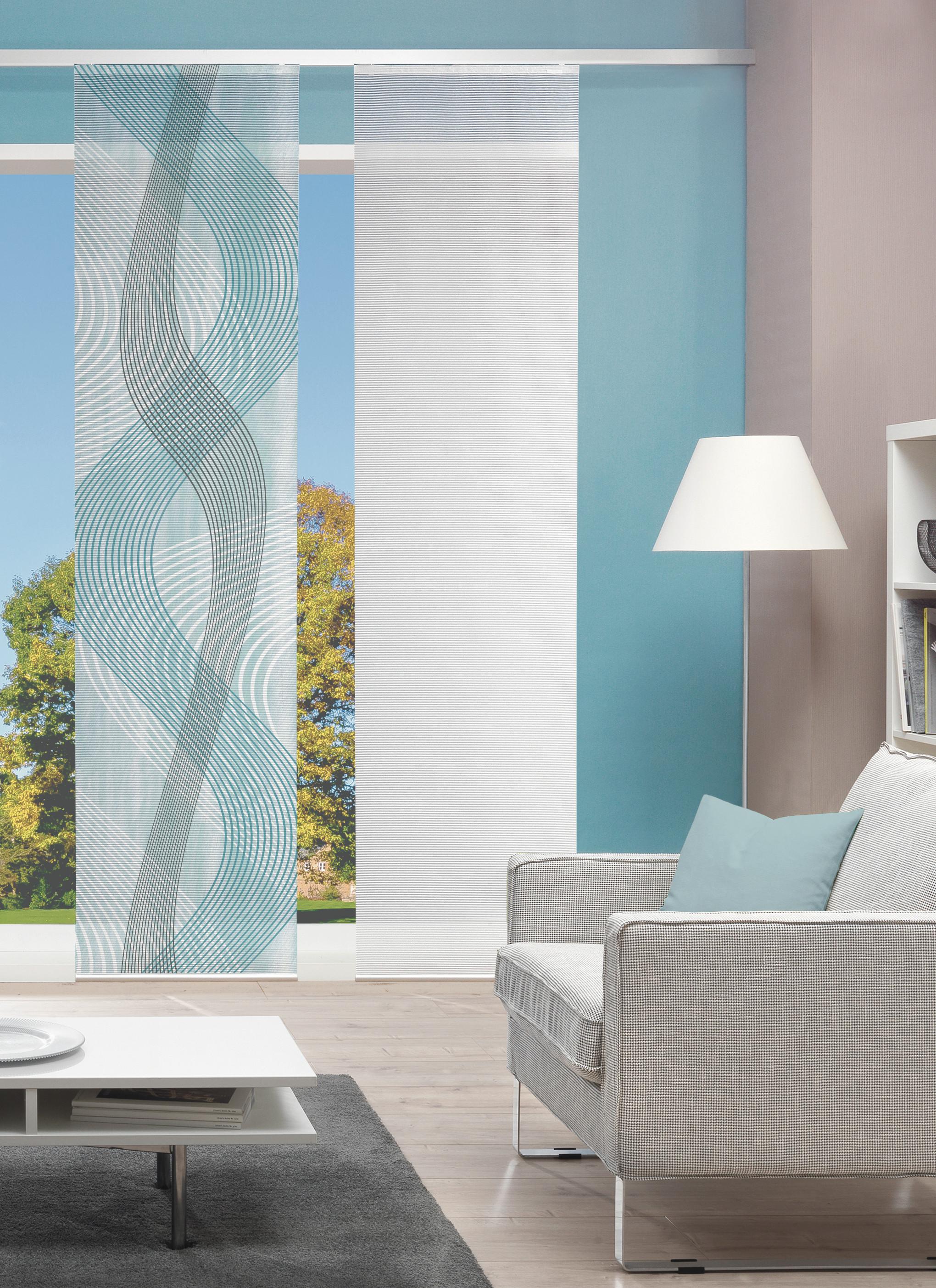 Flächenvorhang Mintgrün B: 60 Cm - Mintgrün, Design, Textil (60/260cm)