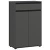 Badezimmer Unterschrank Gw- Lemont BxH 63x98 cm - Schwarz/Graphitfarben, MODERN, Holzwerkstoff (63/98/34cm) - Germania