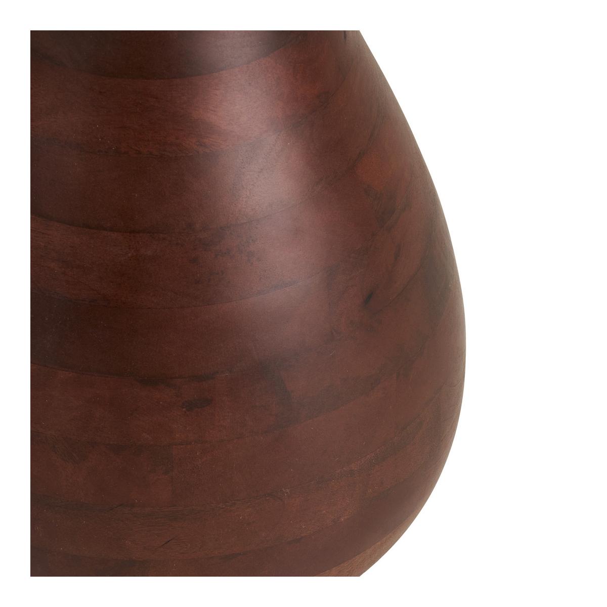 Beistelltisch Heide Weiß B: 40cm - Dunkelbraun/Weiß, Design, Holz/Stein (40/40/41cm) - MID.YOU