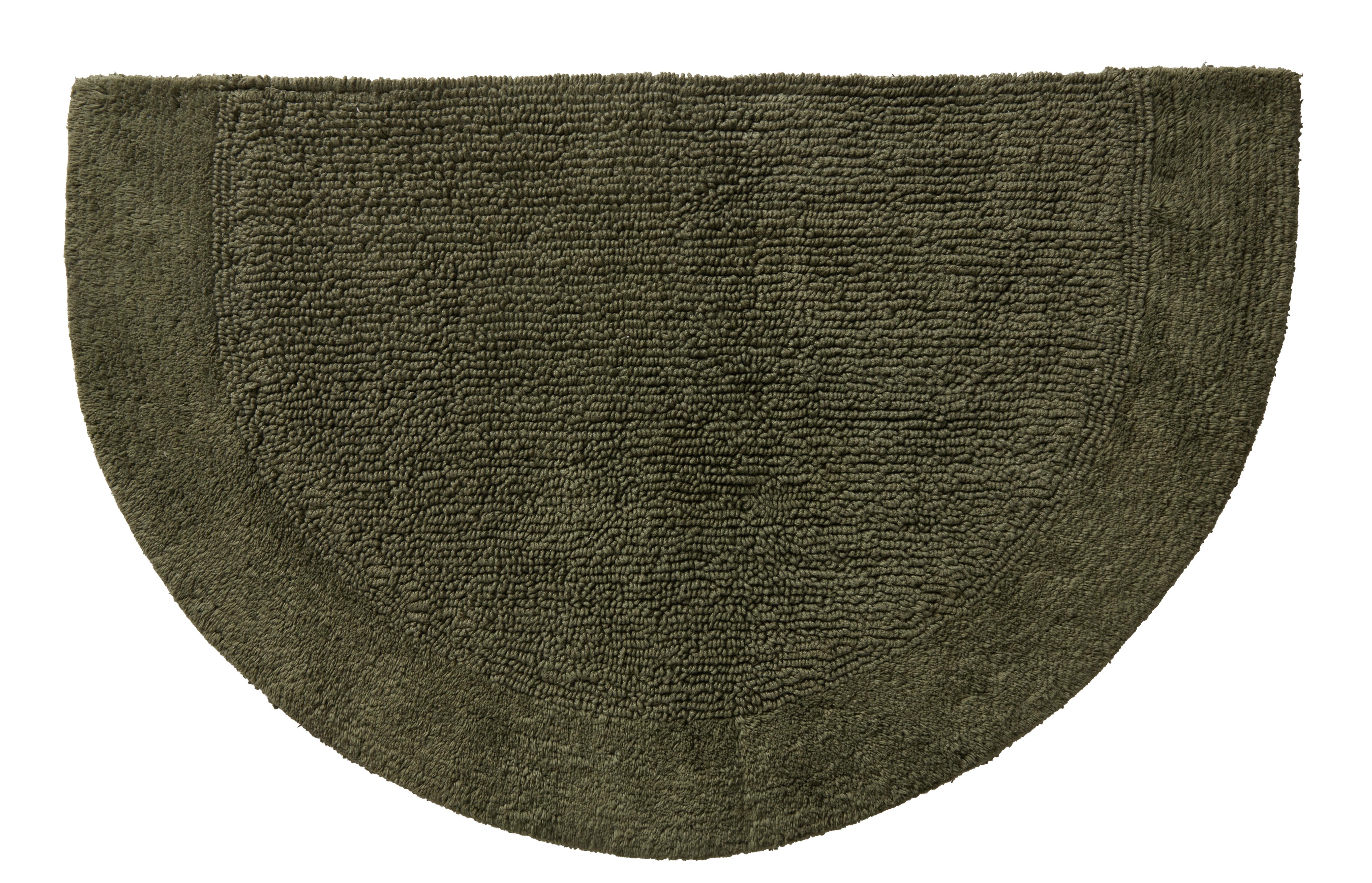 KÚPEĽŇOVÁ PREDLOŽKA Karen, 50/80cm, tmavozelená - tmavozelená, Konventionell, textil (50/80cm) - Premium Living