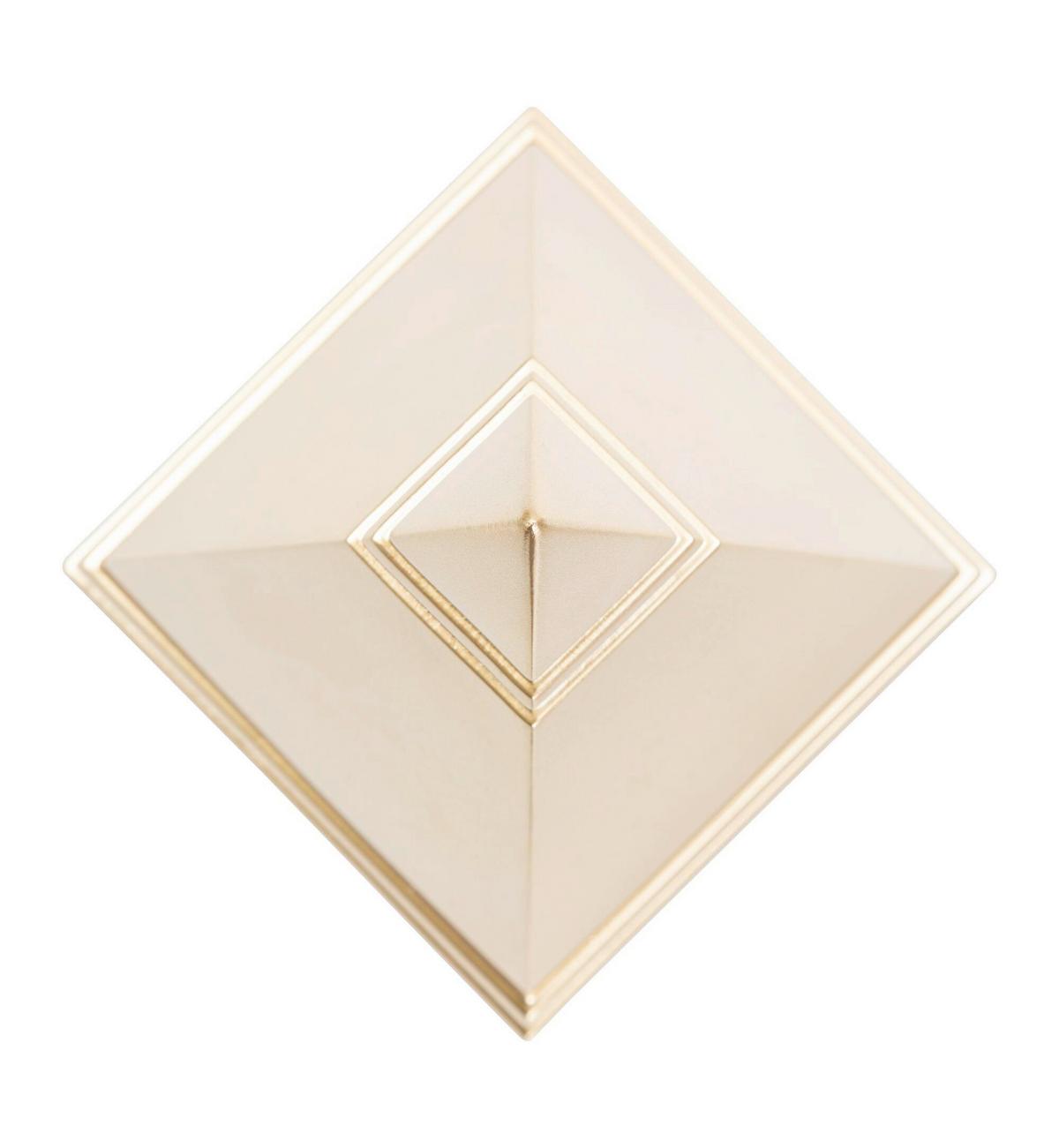 Skulptur Pyramide Gold B: 11,5 cm - Goldfarben, Basics, Kunststoff (11.5/15.5/11.5cm)