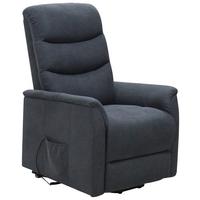 Tv-fotel Aston - sötétszürke, Modern, textil/fém (72,5/110,5/92,5cm) - Ondega
