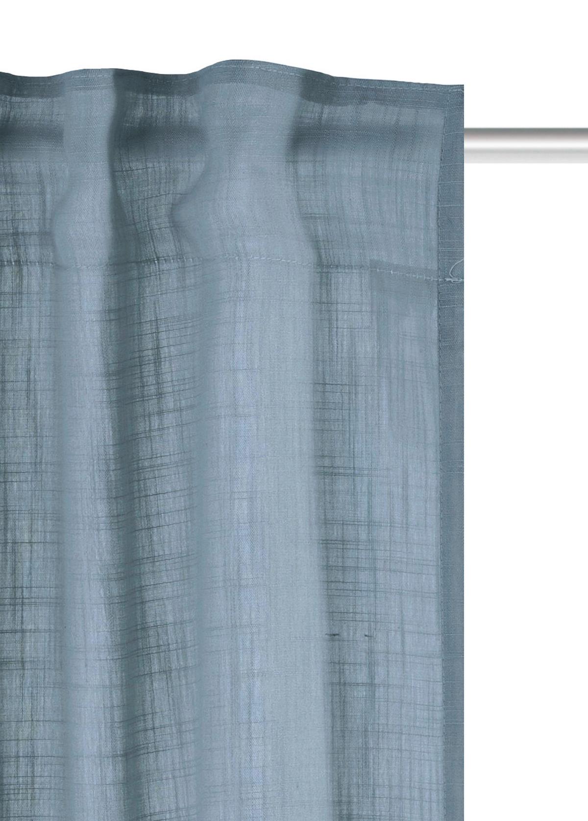 FERTIGVORHANG SOFTY 2ER SET - Blau, Basics, Textil (140/225cm)