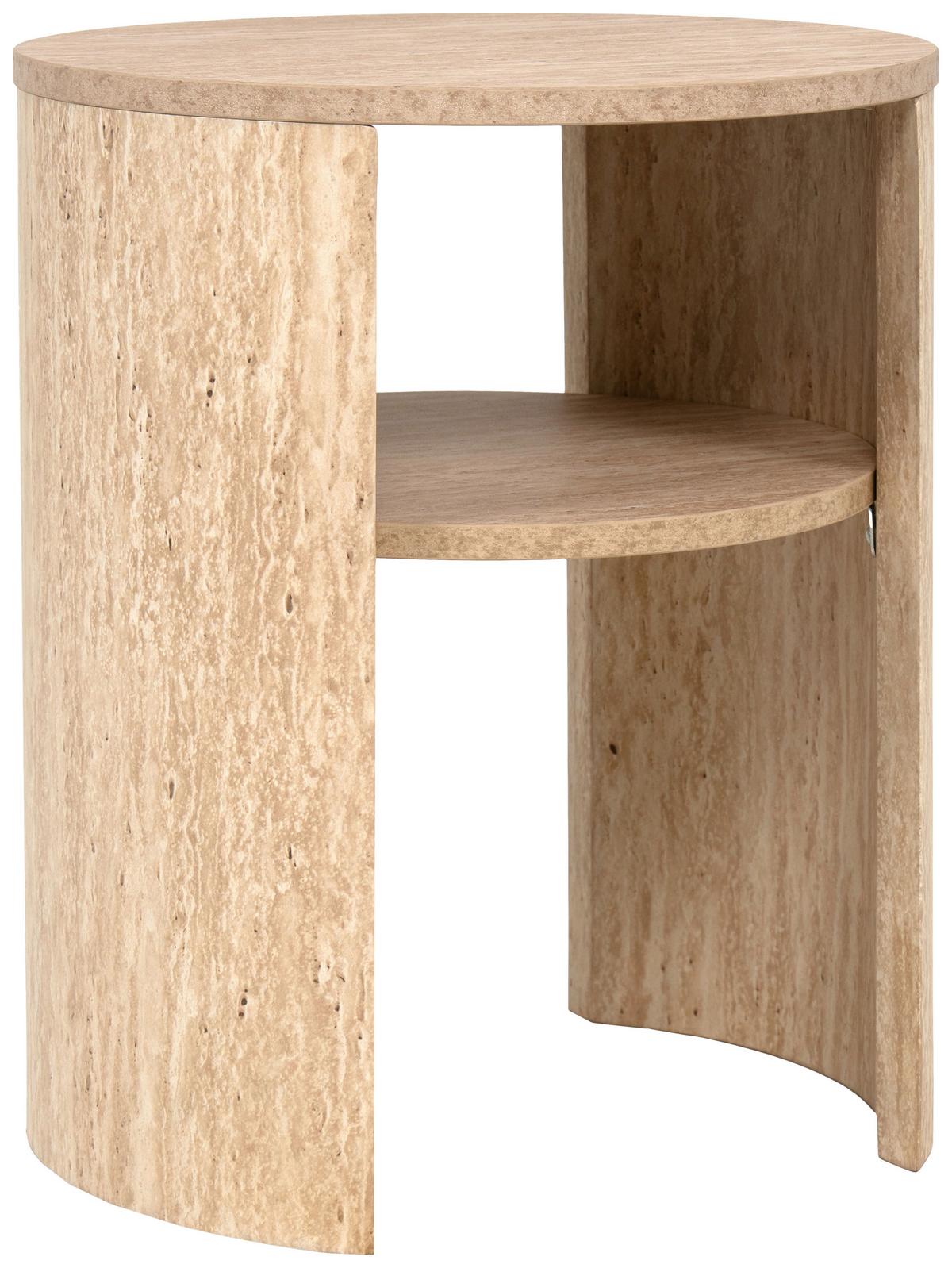 Beistelltisch Gaya Naturfarben B: 35 cm - Naturfarben, Trend, Holzwerkstoff (35/45/35cm)