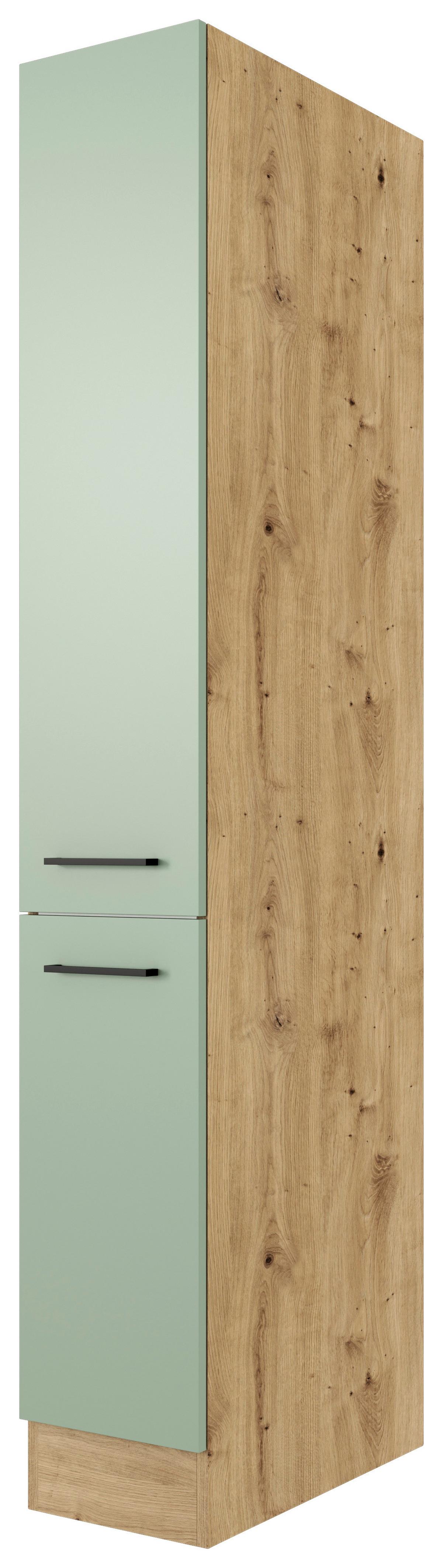 POTRAVINOVÁ SKRINKA CARA AHS 30 - čierna/zelená, Konventionell, kov/kompozitné drevo (30/200/57cm) - FlexWell