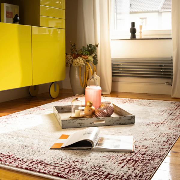 Flachwebteppich My Memphis 380 - Rot, Basics, Textil (200/290cm) - Obsession