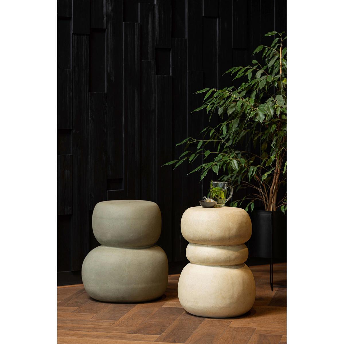 Couchtisch Oda Graugrün L: 41 cm - Graugrün, Design, Glas (41/35/47cm) - Livetastic