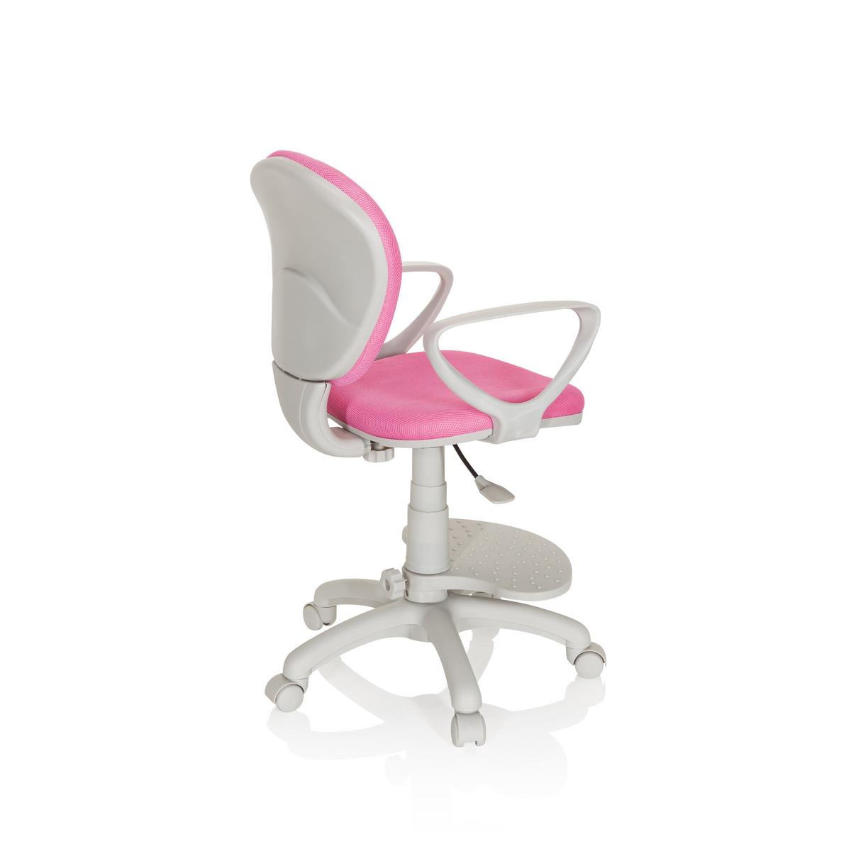 Jugenddrehstuhl Kid Colour Pink/Grau - Pink/Grau, Basics, Kunststoff (53/83-95/51cm) - MID.YOU