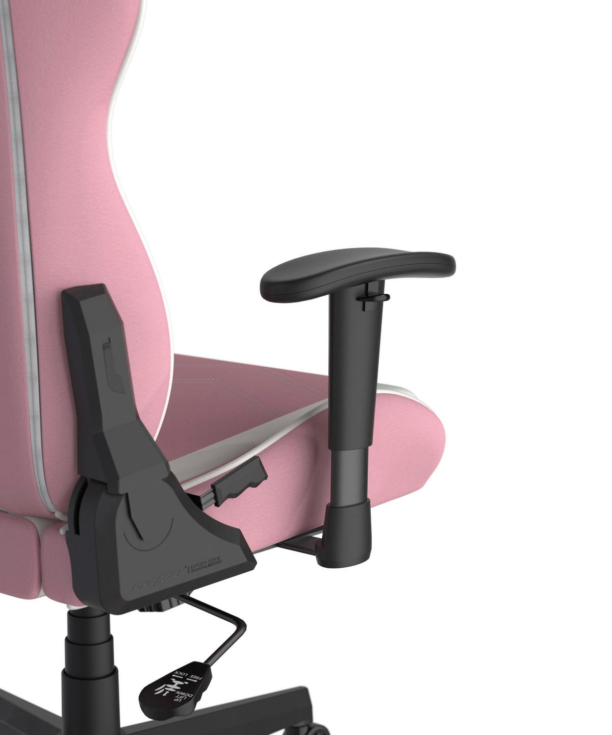 HERNÍ ŽIDLE PRINCE - bílá/pink, Moderní, textil/plast (67/126/67cm) - Dxracer