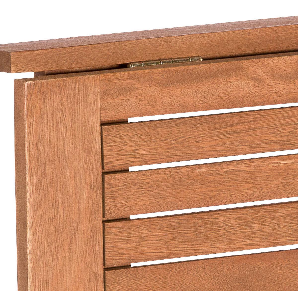 Gartentisch Klappbar Echtholz B: 90 Cm - Naturfarben, KONVENTIONELL, Holz (90/74/50cm) - Gardenson