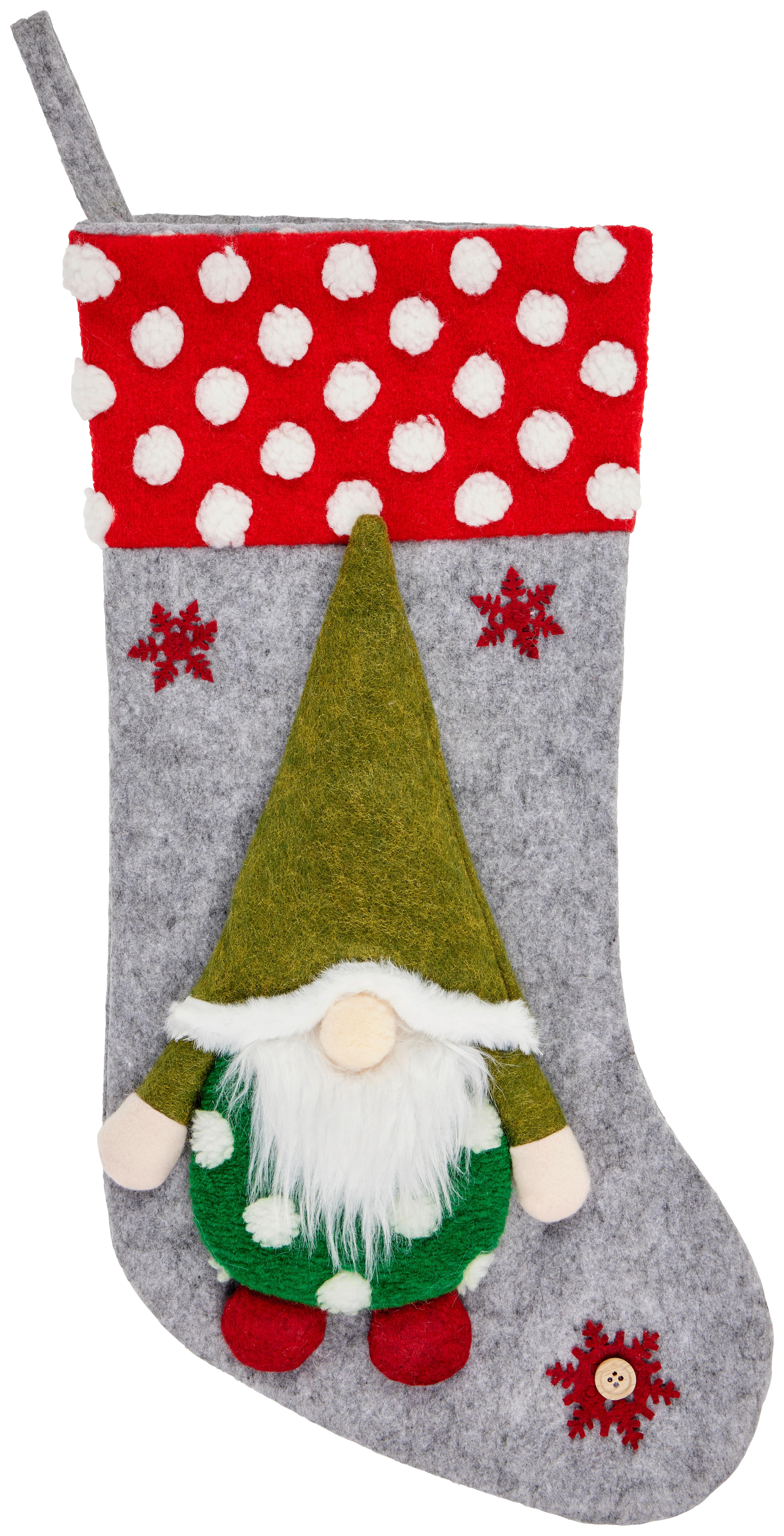 Socken Nikolo - Grau, KONVENTIONELL, Textil (47/22cm) - Ondega