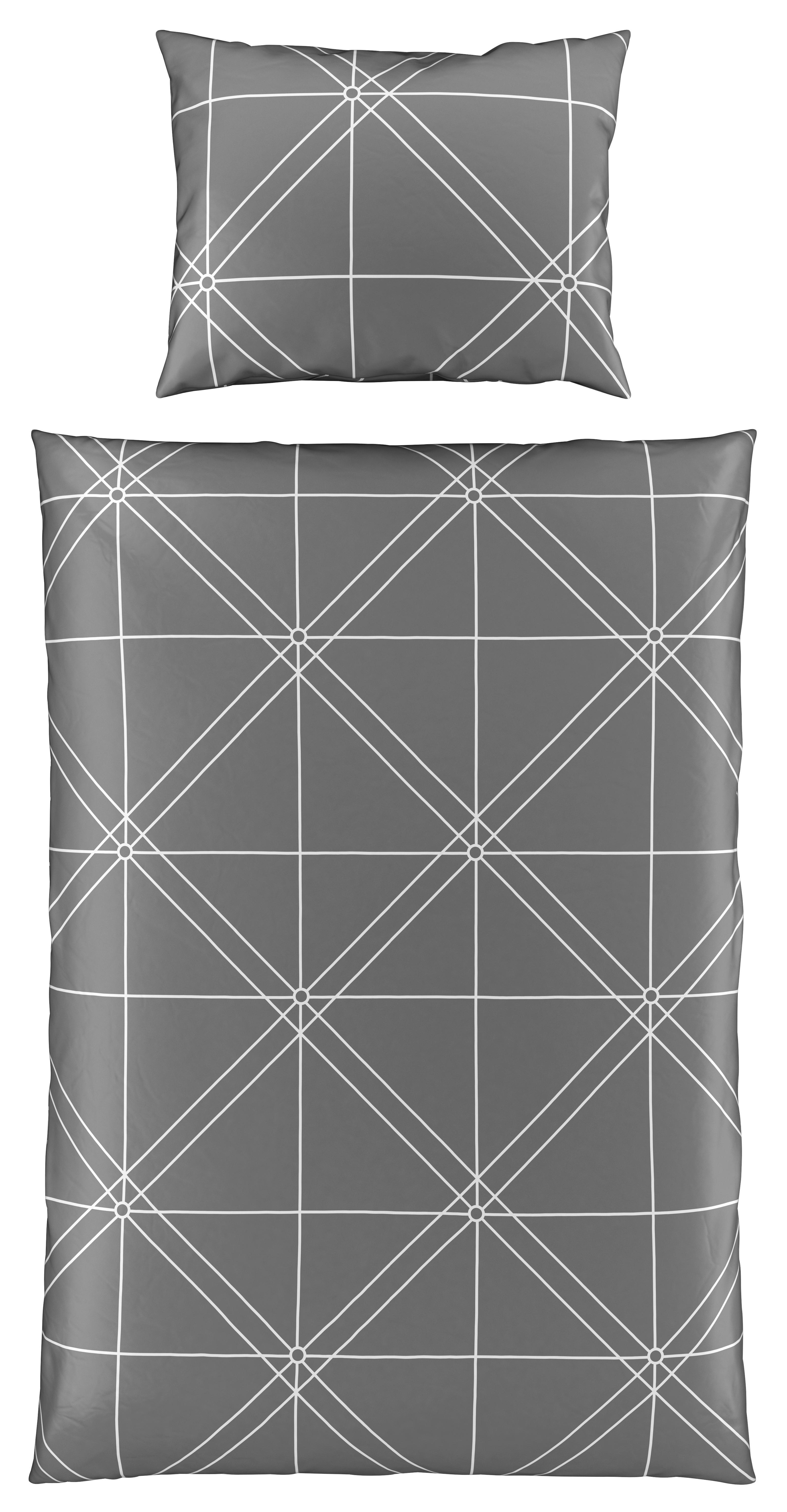 Ágyneműhuzat-garnitúra Chalene - Antracit, romantikus/Landhaus, Textil - James Wood