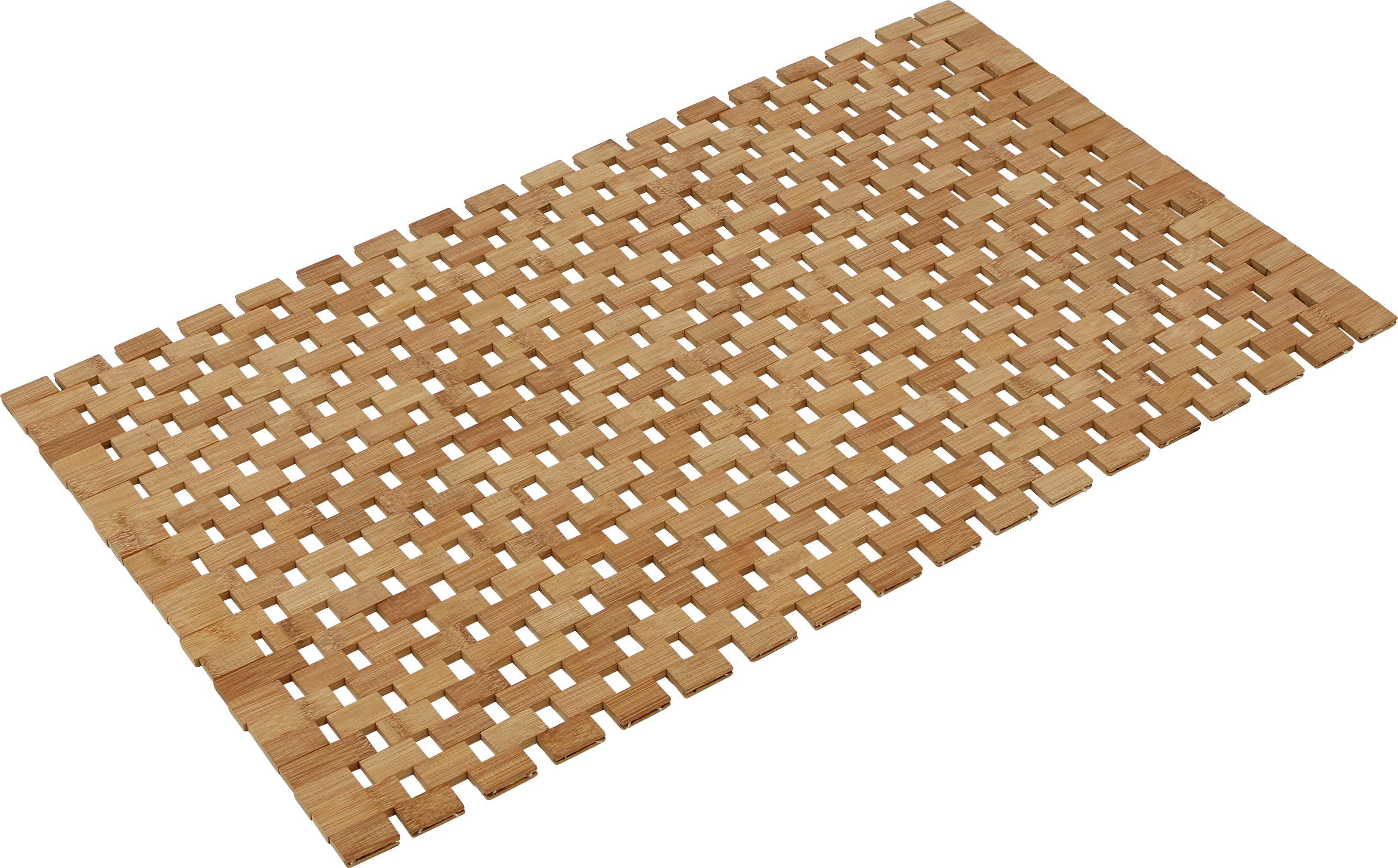 Badematte Rainbow - Braun, KONVENTIONELL, Holz (80/0,7/50cm) - Homezone