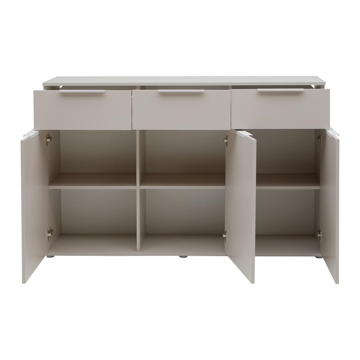 ŠIROKÁ KOMODA DUNE 1 - kašmírová, Modern, kov/kompozitné drevo (150/95/38cm) - Mömax