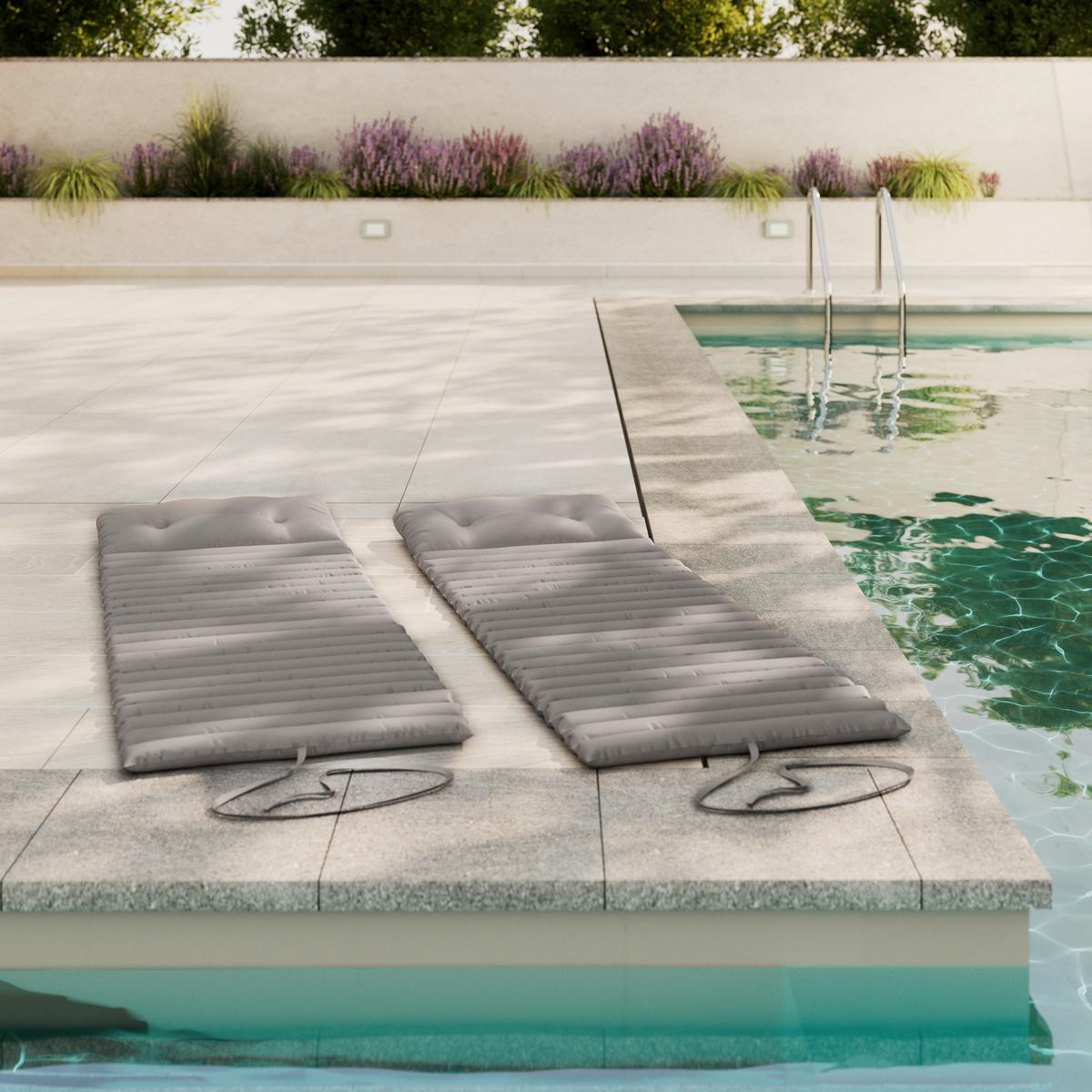 PODLOŽKA NA LEHÁTKO LUNA - béžová, Moderní, textil (180/5/60cm) - Bessagi Garden