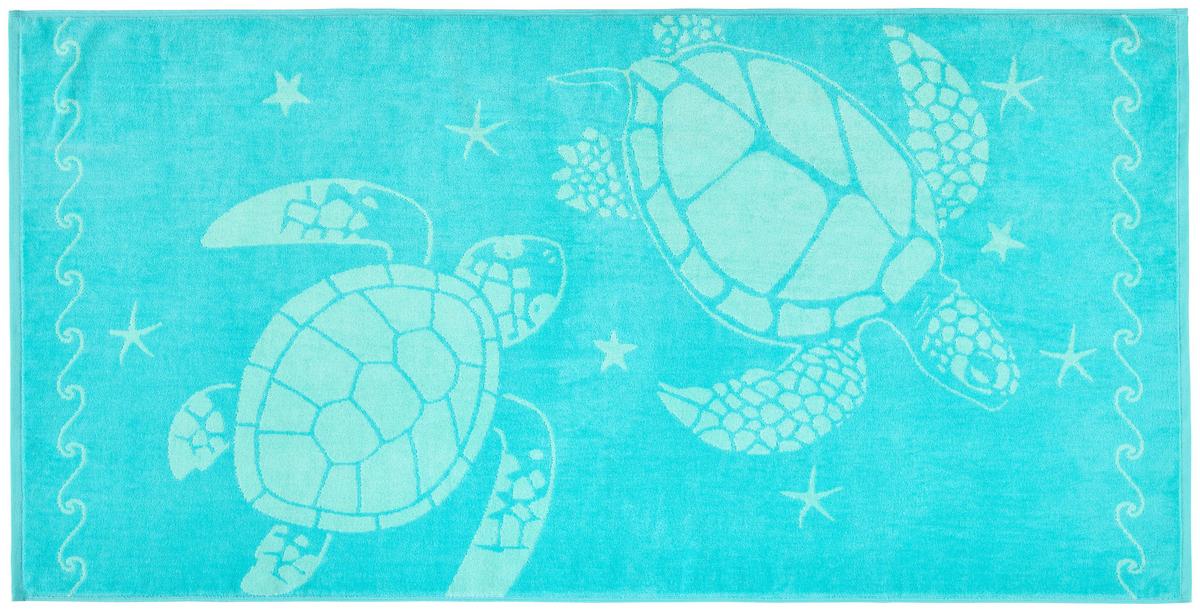 Strandtuch Miami - Blau, MODERN, Textil (75/150cm) - Luca Bessoni