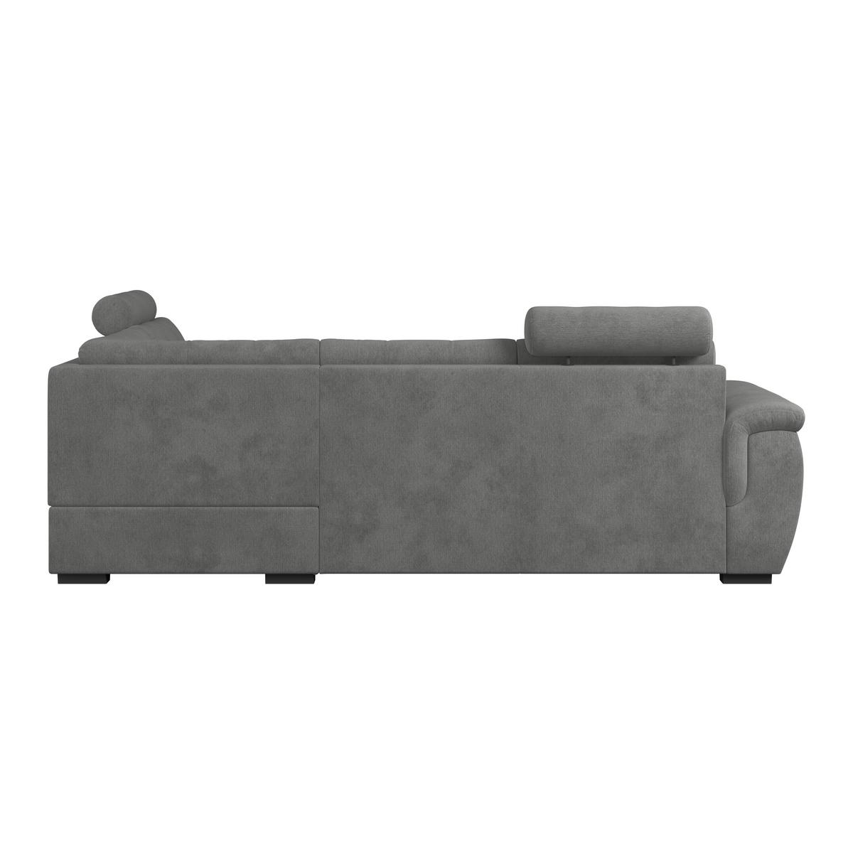 Ecksofa mit Schlaffunktion Falco new Braun 251x183 cm - Schwarz/Braun, KONVENTIONELL, Textil (251/183cm) - Ondega