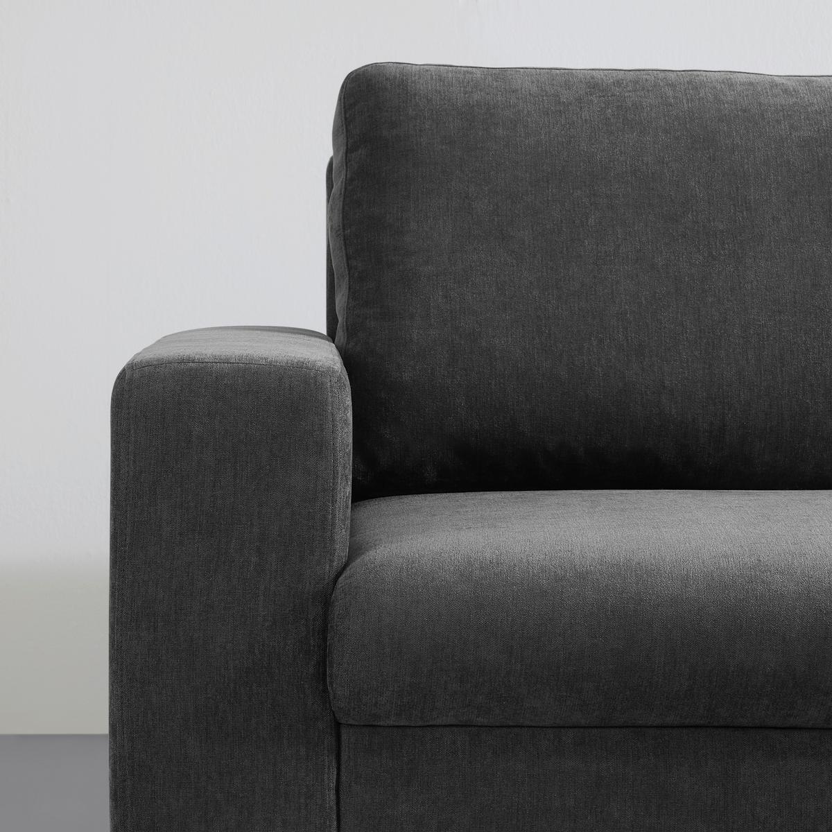 Rohová sedačka SUNNY, oboustranná, černá - černá, Moderní, textil (290/87/178cm) - Mömax
