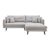 Sedací souprava DAJANA - černá/světle šedá, Moderní, dřevo/textil (251/102/173cm) - P & B