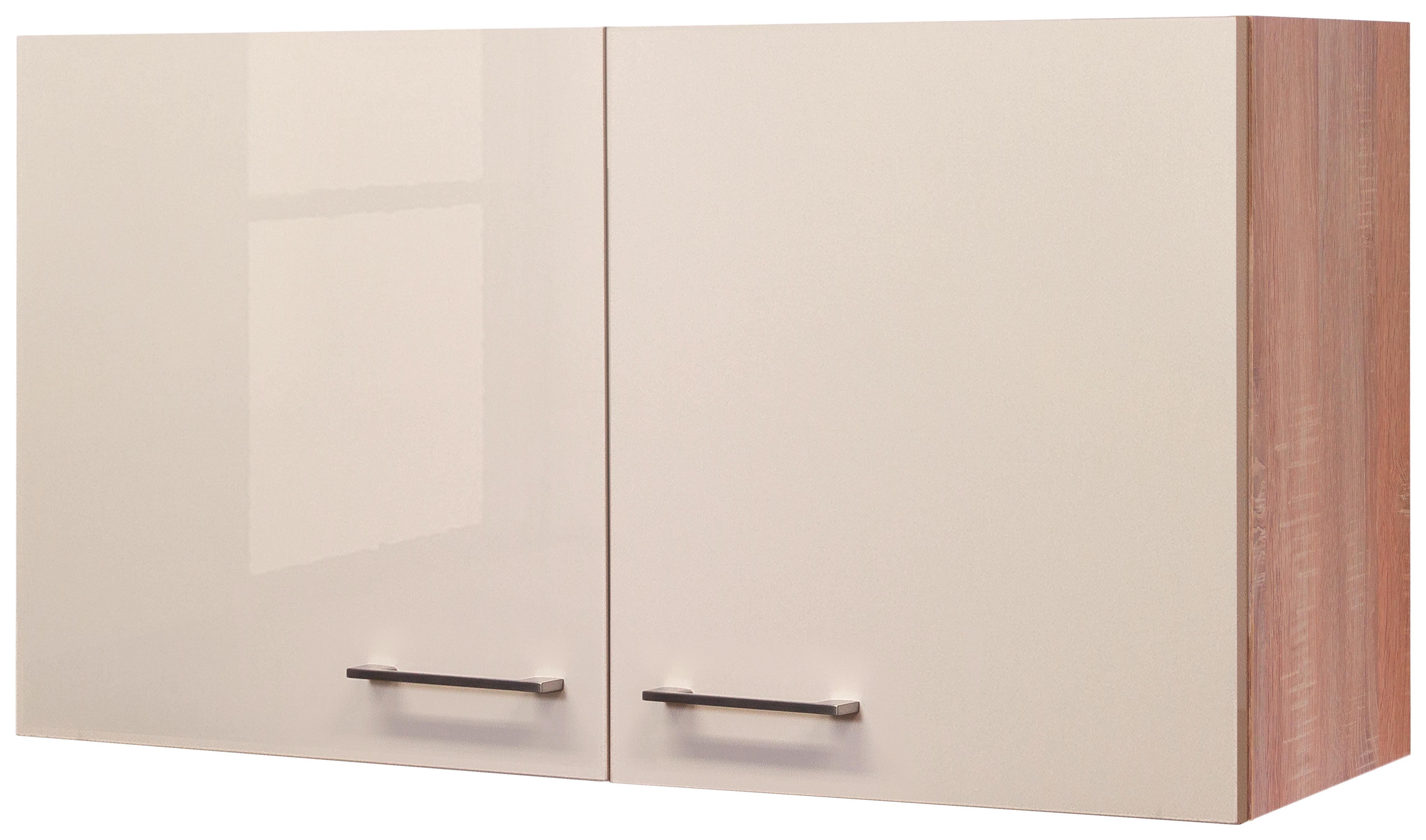 Küchenoberschrank Nepal 100 Cm Kaschmir/eiche 2 Drehtüren - Kaschmir/Sonoma Eiche, MODERN, Holzwerkstoff (100/54,8/32cm) - FlexWell