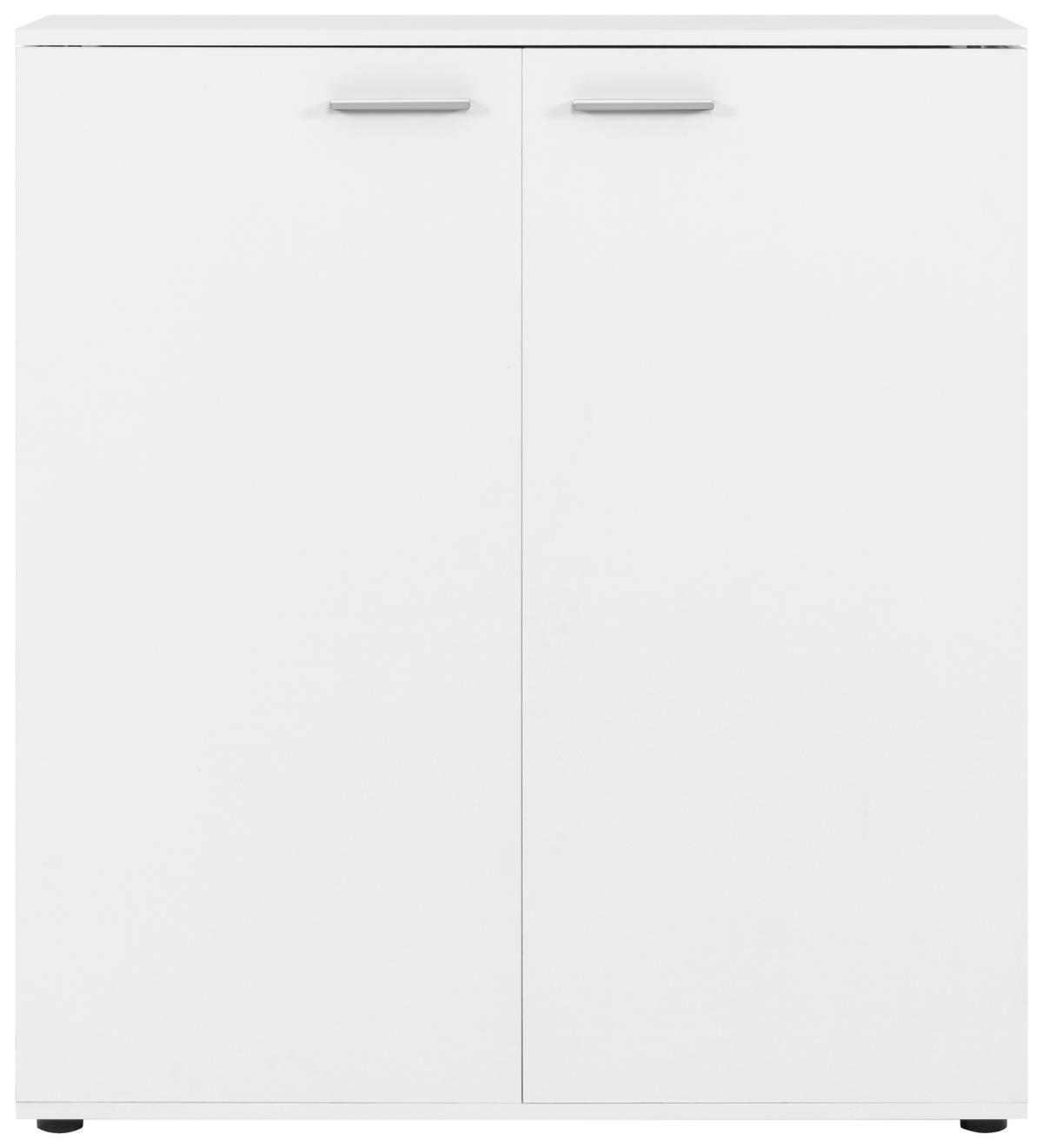 Cipősszekrény Satos Fehér - fehér, Modern, faalapú anyag (100/110/33,8cm) - MID.YOU