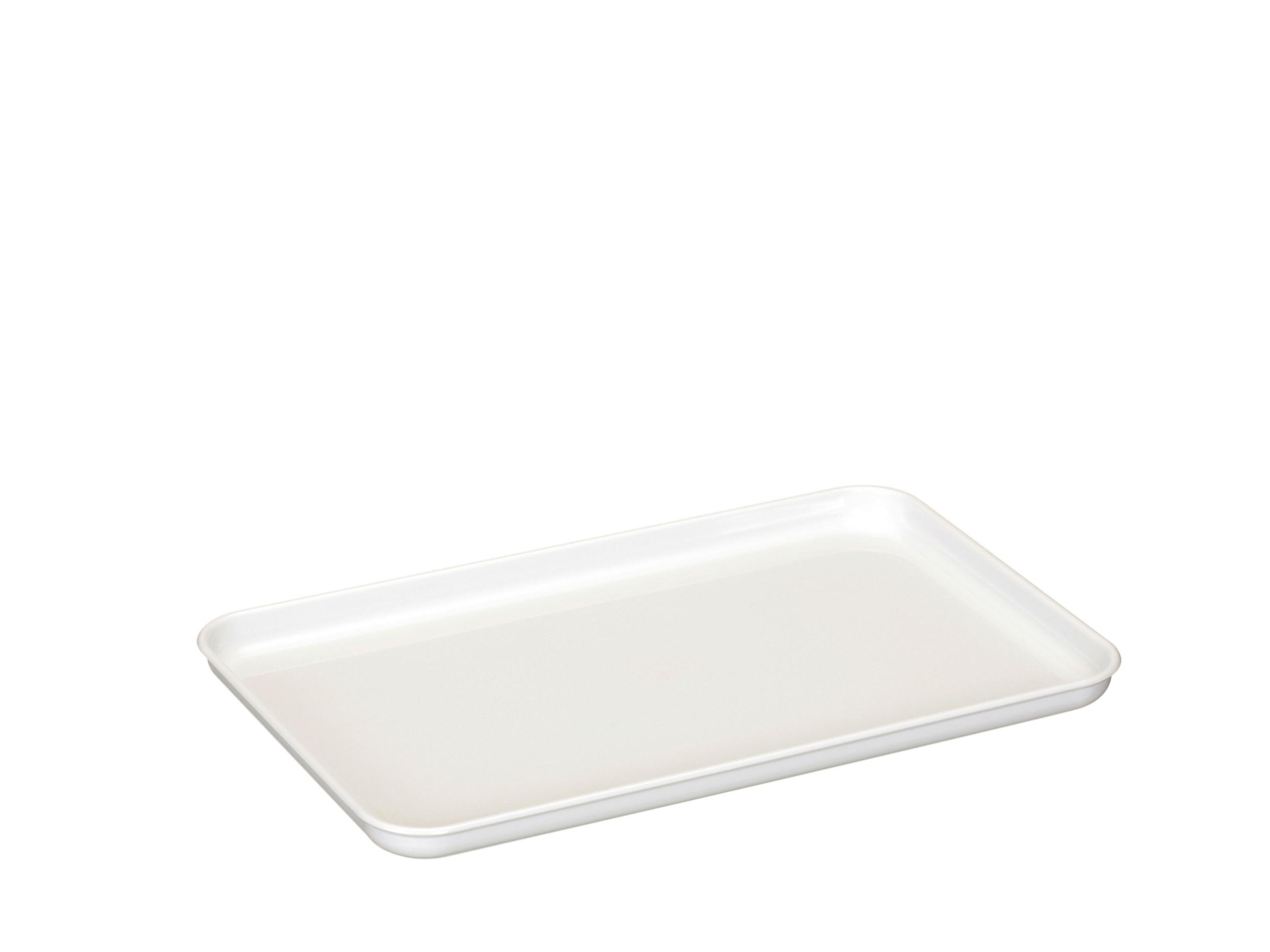 Tablett Ben - Weiß, Basics, Kunststoff (29,3/18,5/1,9cm)