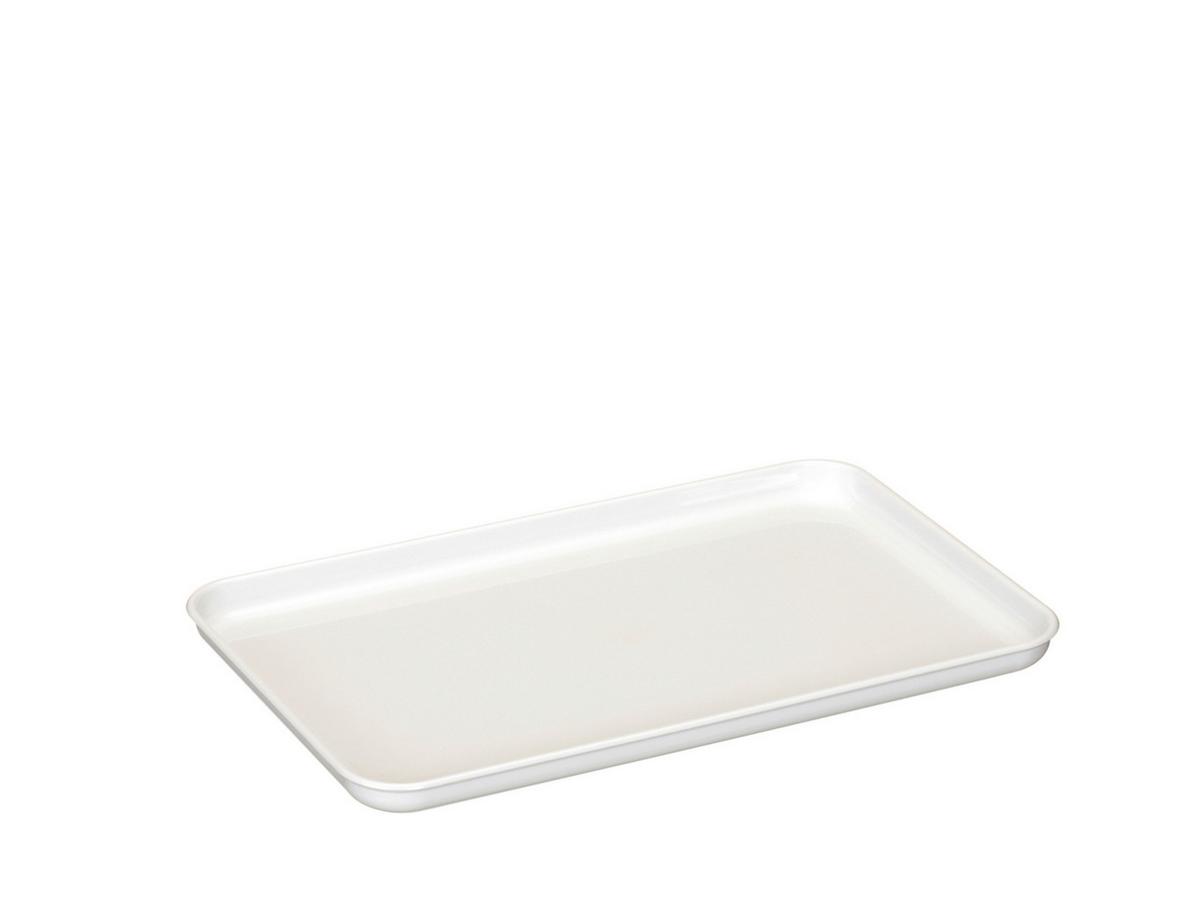 Tablett Ben - Weiß, Basics, Kunststoff (29,3/18,5/1,9cm)