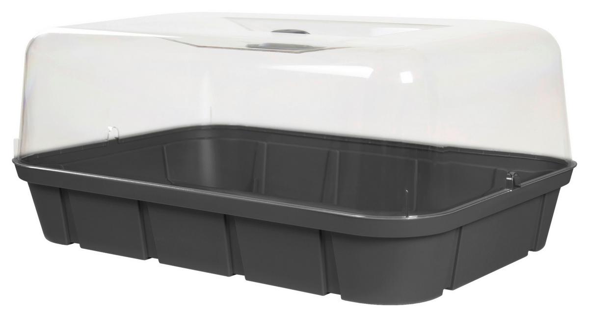 Anzuchtbeet Kunststoff 16 L 57x24,5x39 Cm - Anthrazit, Basics, Kunststoff (57/24,5/39cm)