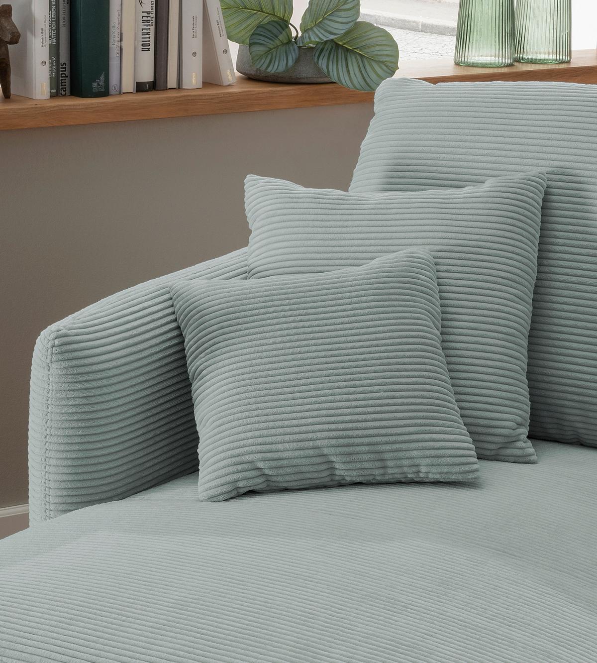 XXL-Sessel Vanilla, Hellblau B: 112cm - Schwarz/Hellblau, Design, Textil (112/95/158cm) - Livetastic