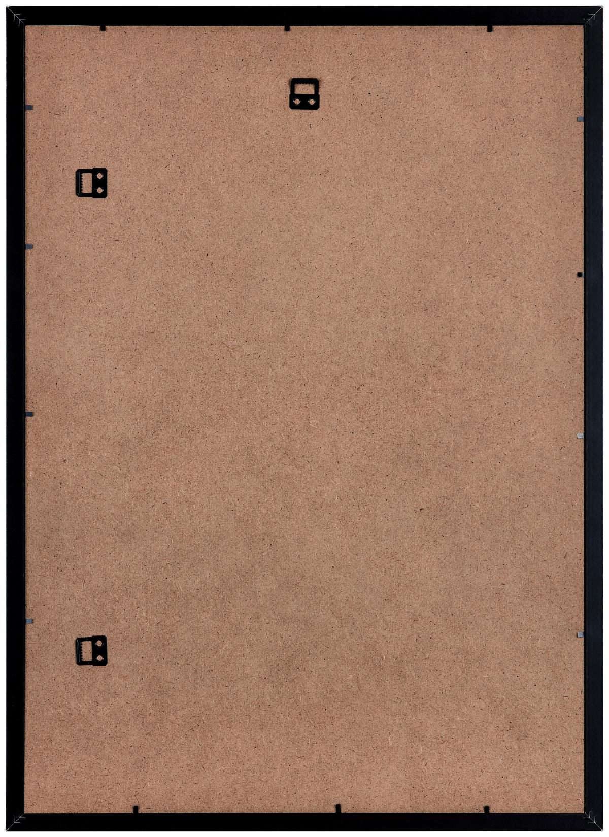 Bilderrahmen Caralina - Schwarz, Basics, Glas/Holz (53,3/73,3/1,5cm) - Luca Bessoni