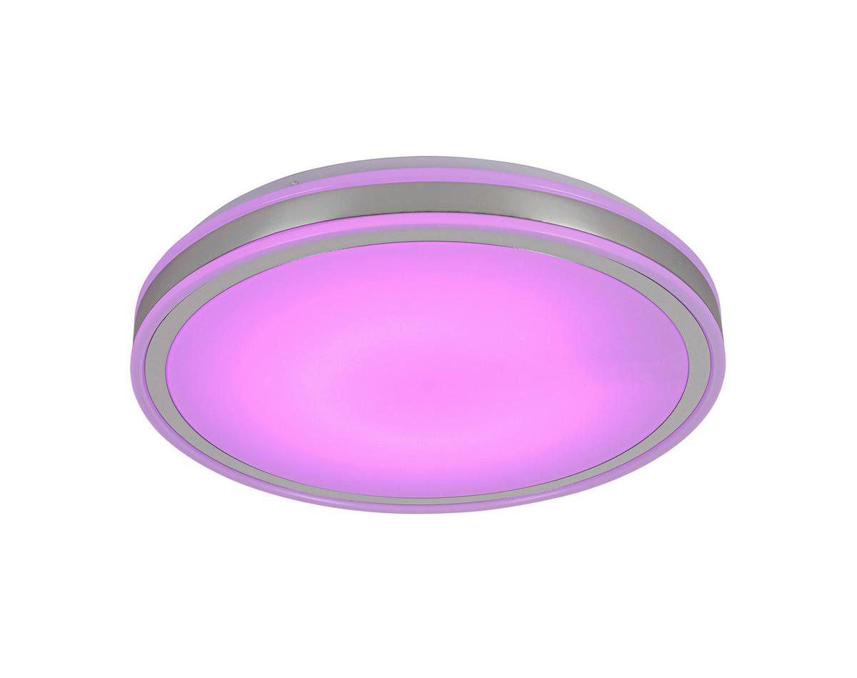 STROPNÉ LED SVIETIDLO FARBI - biela/chrómová, Modern, kov/plast (38/38/6cm) - Mömax