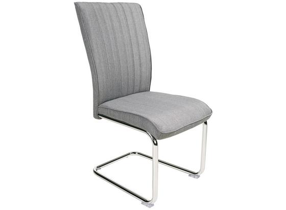 Schwingstuhl Mina - Chromfarben/Grau, KONVENTIONELL, Kunststoff/Textil (44/56/94cm) Schwingstuhl Mina - Chromfarben/Grau, KONVENTIONELL, Kunststoff/Textil (44/56/94cm)