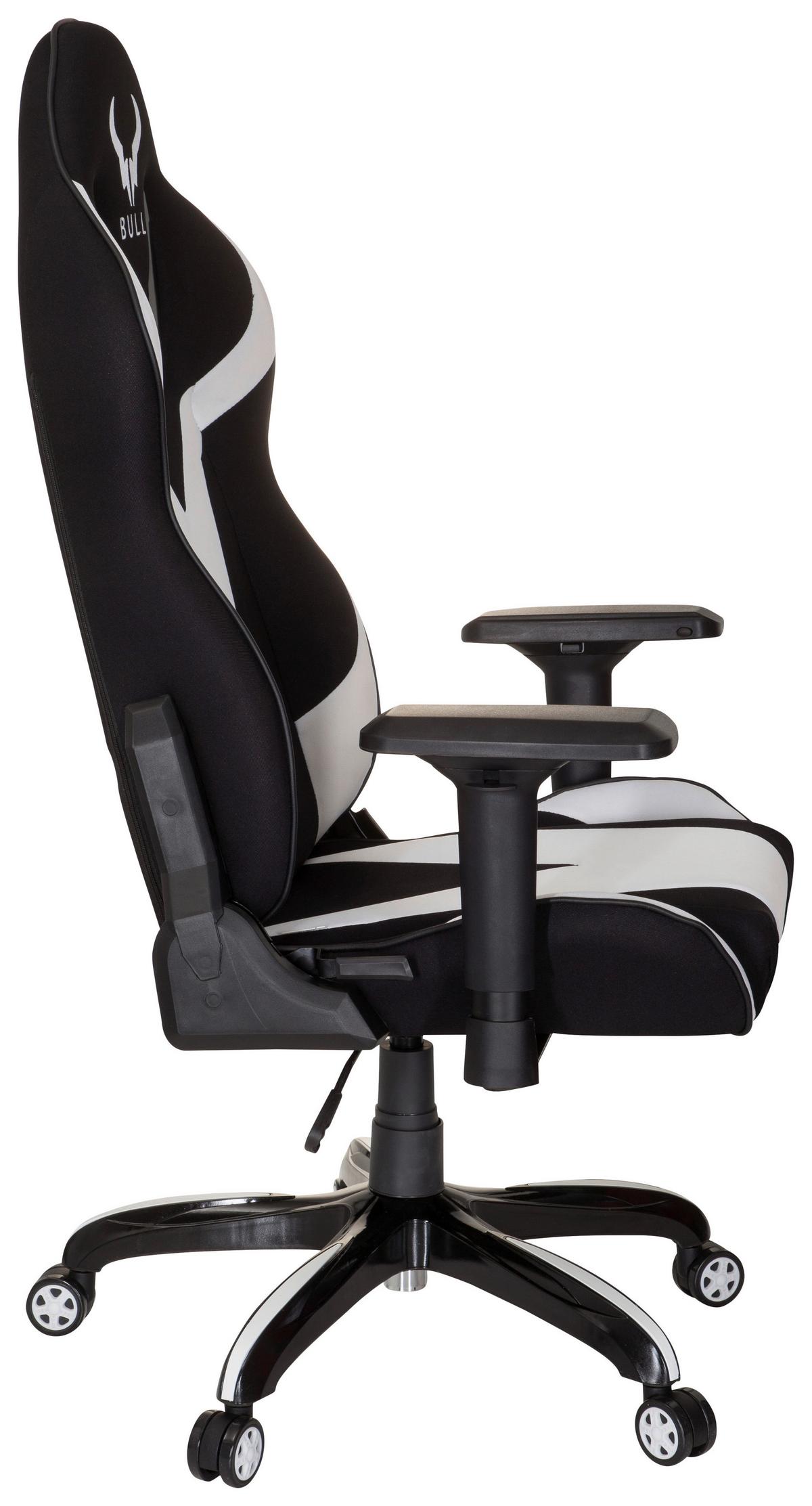 Gaming Stuhl Promoter Ii M. Wippmechanik Schwarz/weiß - Schwarz/Weiß, MODERN, Kunststoff/Textil (74/133/67cm) - MID.YOU