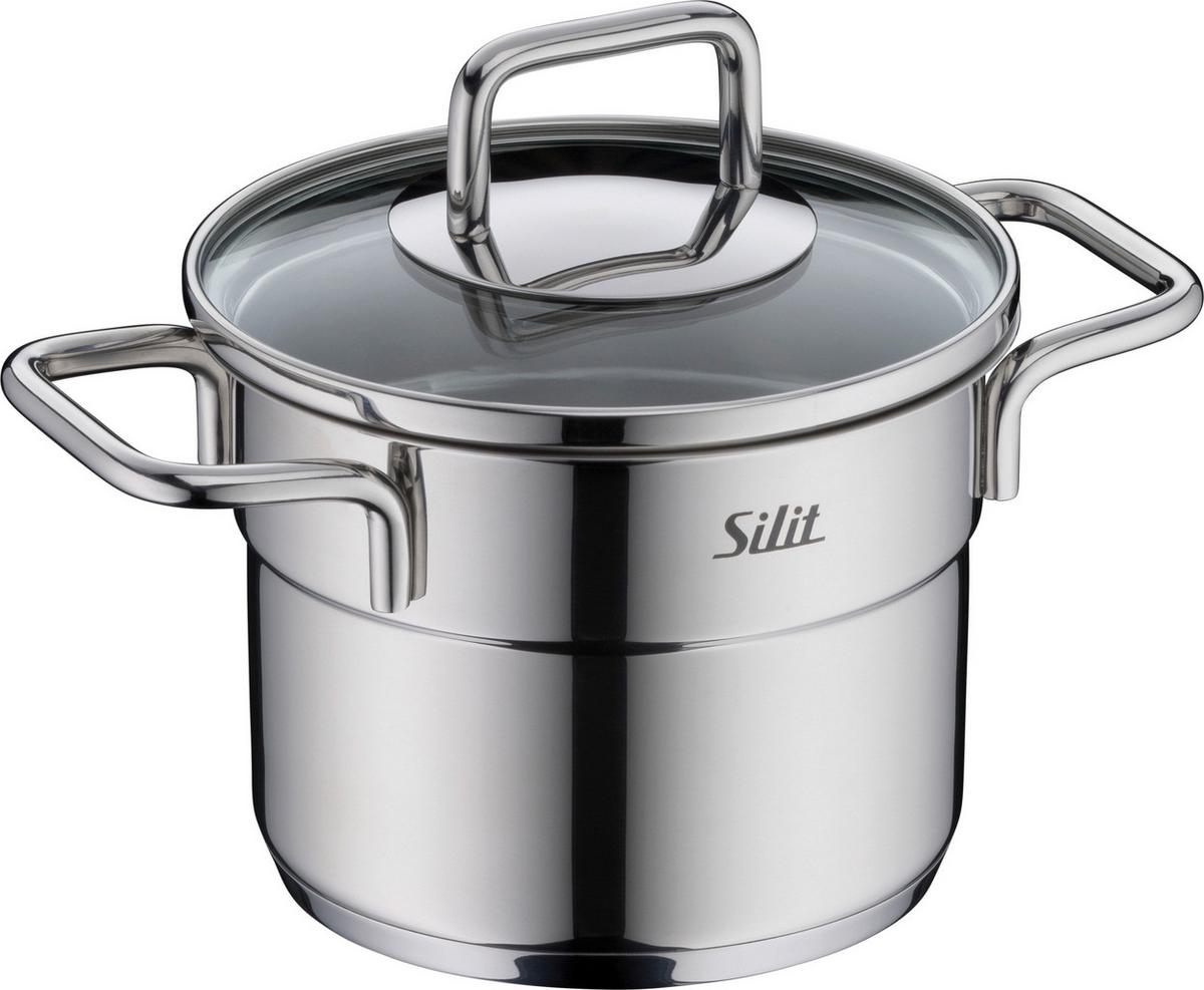 Kochtopfset Silit Extra Cook Mini - Edelstahlfarben, KONVENTIONELL, Metall (21,5/23,8/37,4cm) - Silit