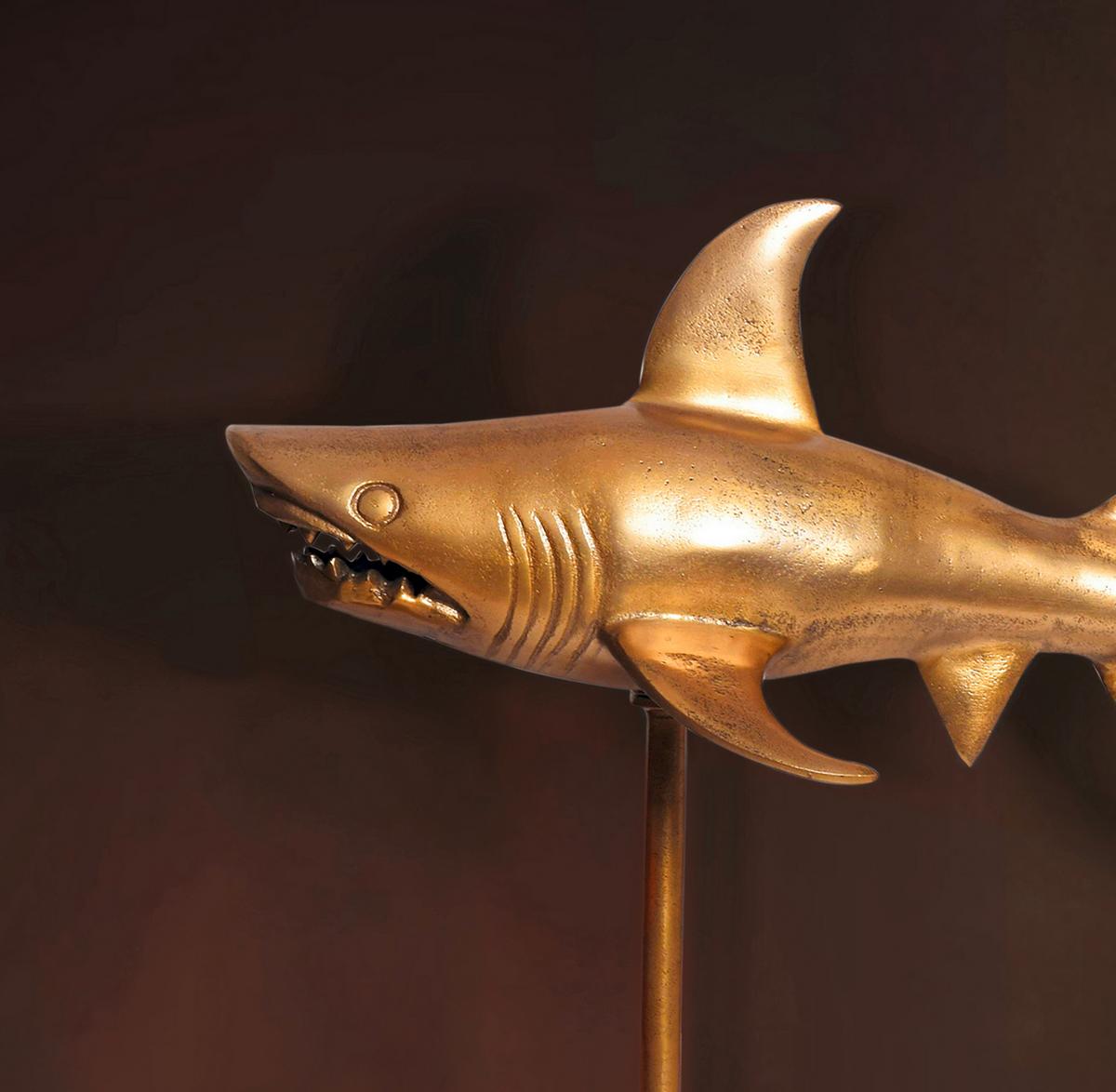 Dekotier Goldfarben B: 70 cm - Goldfarben, Design, Metall (70/49/27cm) - Livetastic